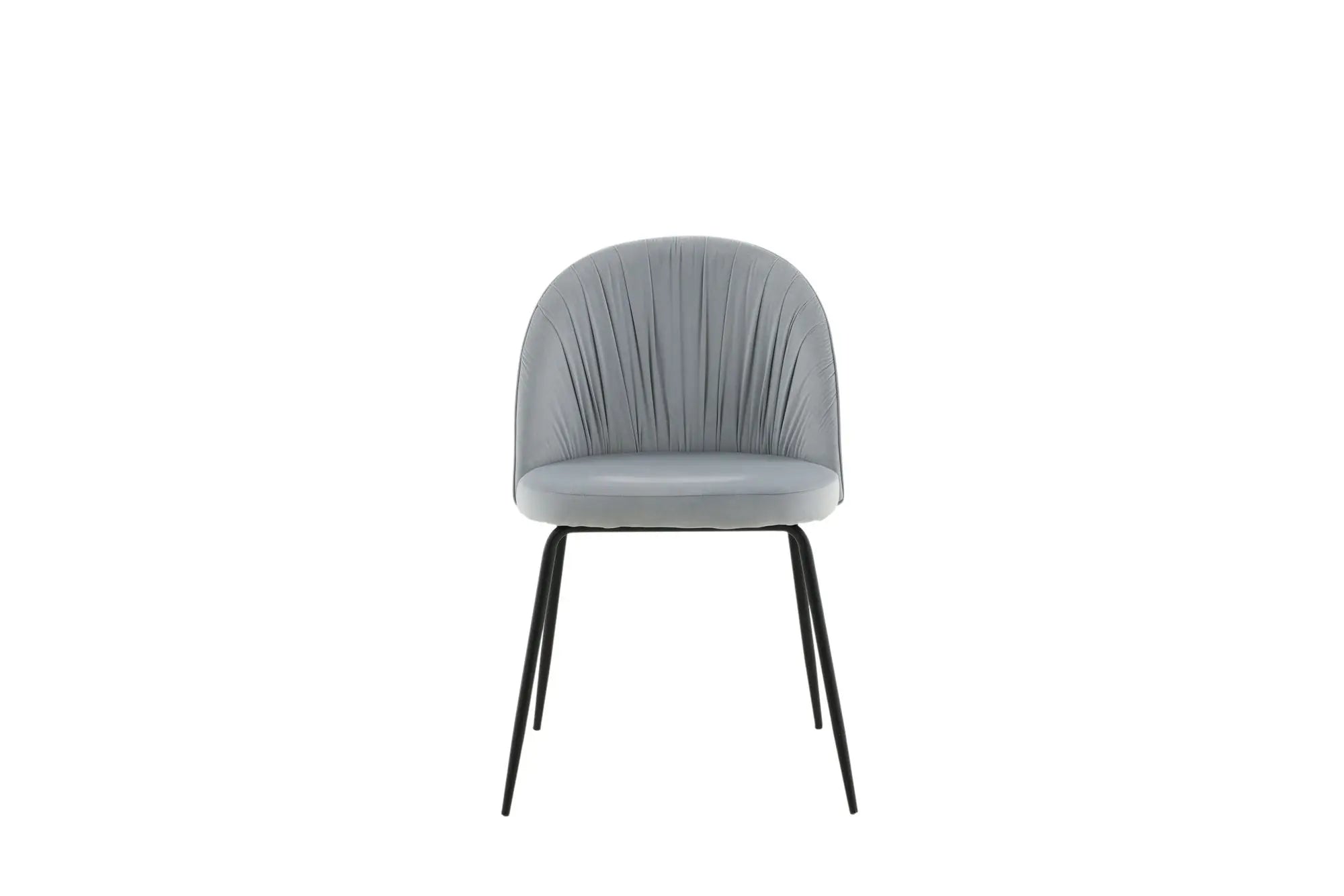 Lot de 2 chaises de salle à manger Wrinkles - 50 x 49 x 79,5 - Polyester Velvet