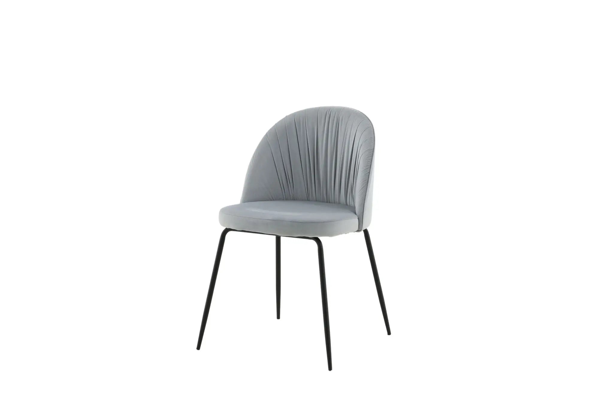 Lot de 2 chaises de salle à manger Wrinkles - 50 x 49 x 79,5 - Polyester Velvet