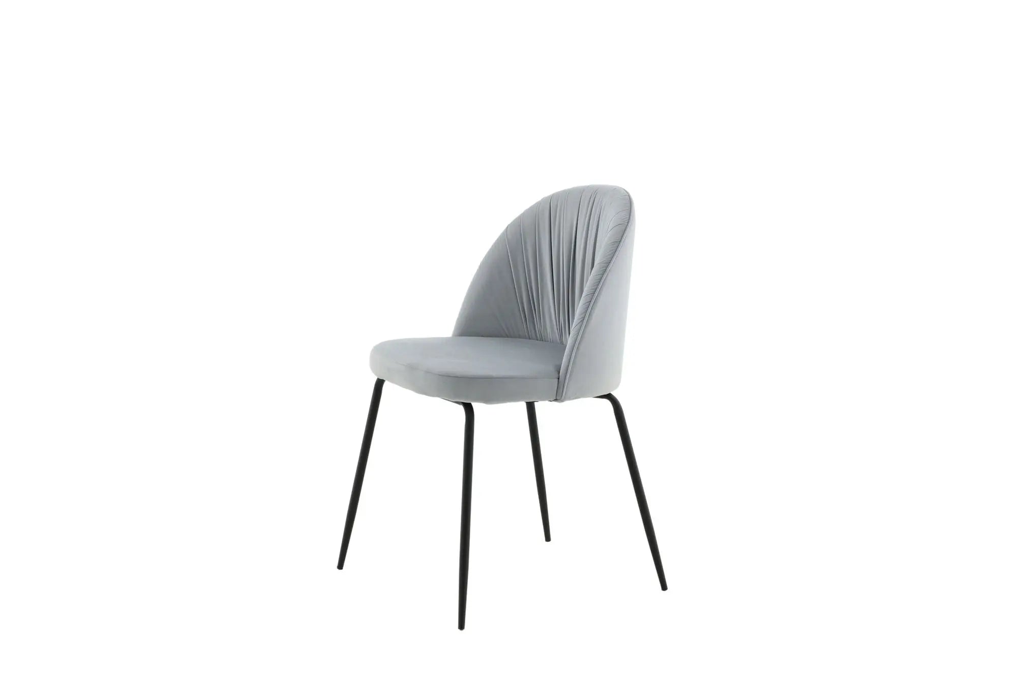 Lot de 2 chaises de salle à manger Wrinkles - 50 x 49 x 79,5 - Polyester Velvet