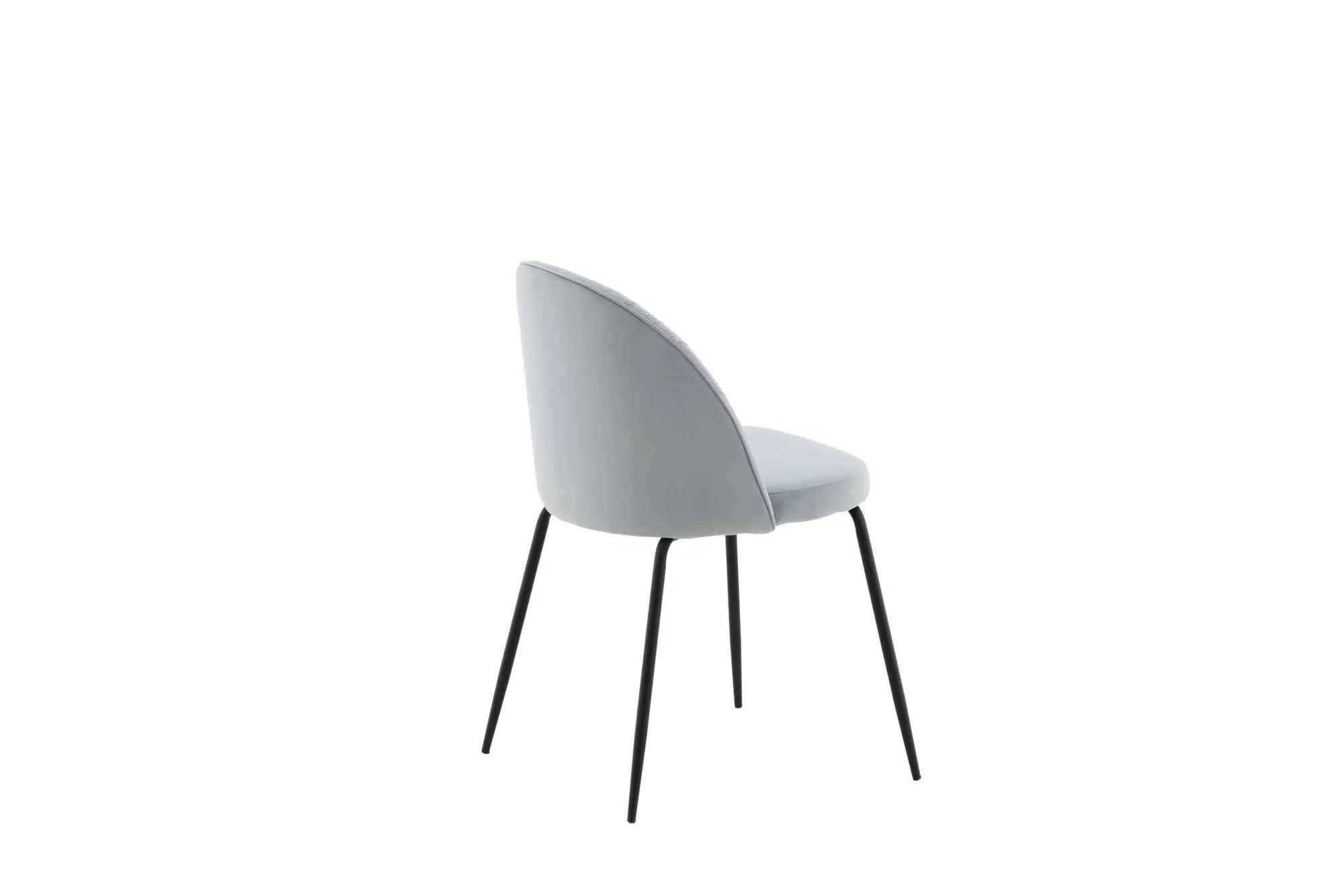 Lot de 2 chaises de salle à manger Wrinkles - 50 x 49 x 79,5 - Polyester Velvet