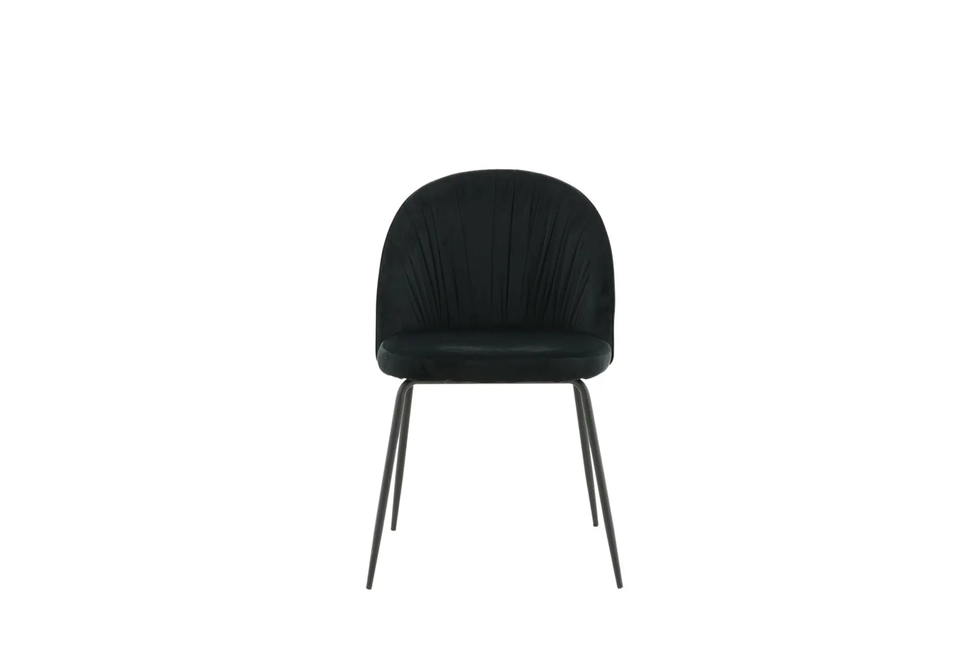 Lot de 2 chaises de salle à manger Wrinkles - 50 x 49 x 79,5 - Polyester Velvet
