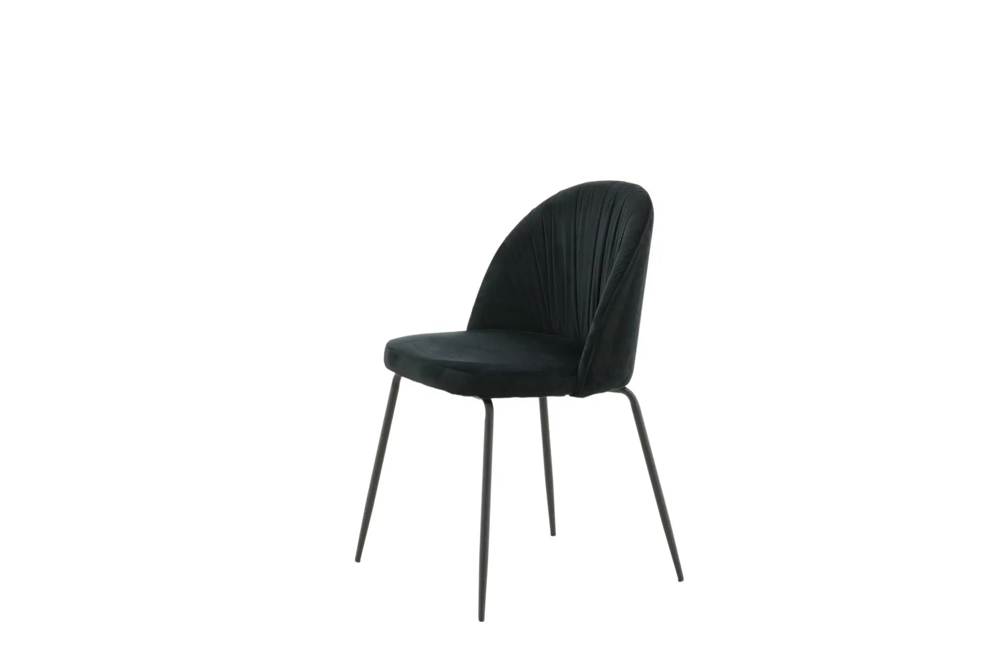 Lot de 2 chaises de salle à manger Wrinkles - 50 x 49 x 79,5 - Polyester Velvet