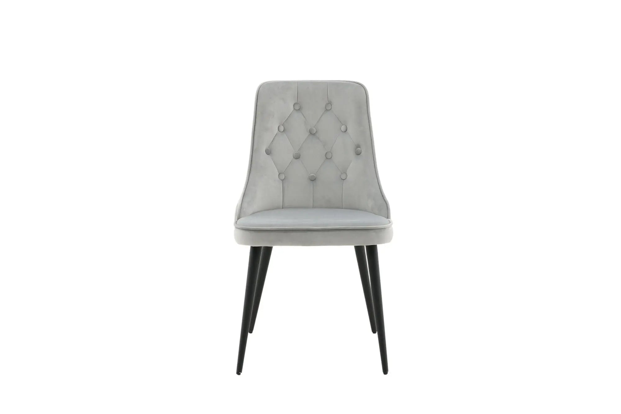 Lot de 2 chaises de salle à manger Velvet Deluxe - 66 x 50 x 88,5 - Polyester Velvet