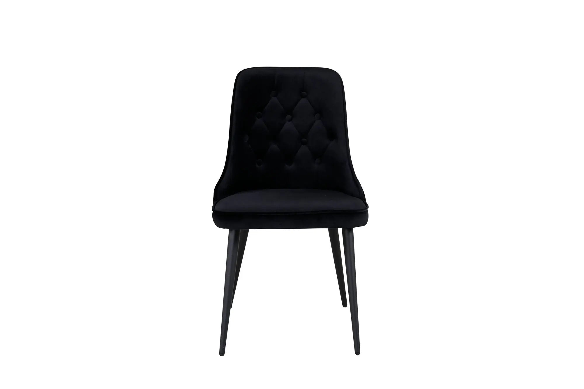 Lot de 2 chaises de salle à manger Velvet Deluxe - 66 x 50 x 88,5 - Polyester Velvet