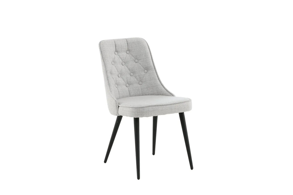 Lot de 2 chaises de salle à manger Velvet Deluxe - 66 x 50 x 88,5 - Polyester