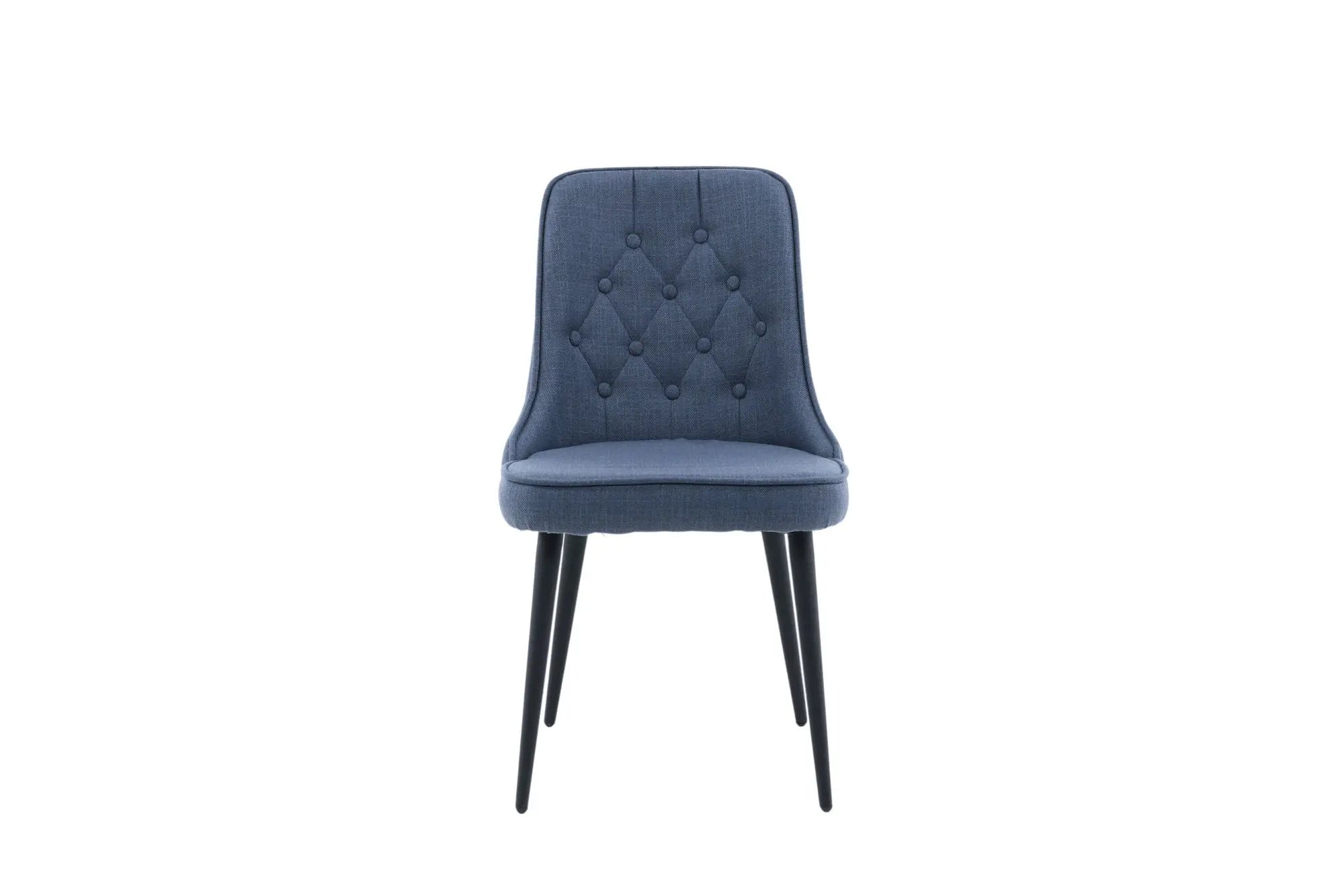 Lot de 2 chaises de salle à manger Velvet Deluxe - 66 x 50 x 88,5 - Polyester