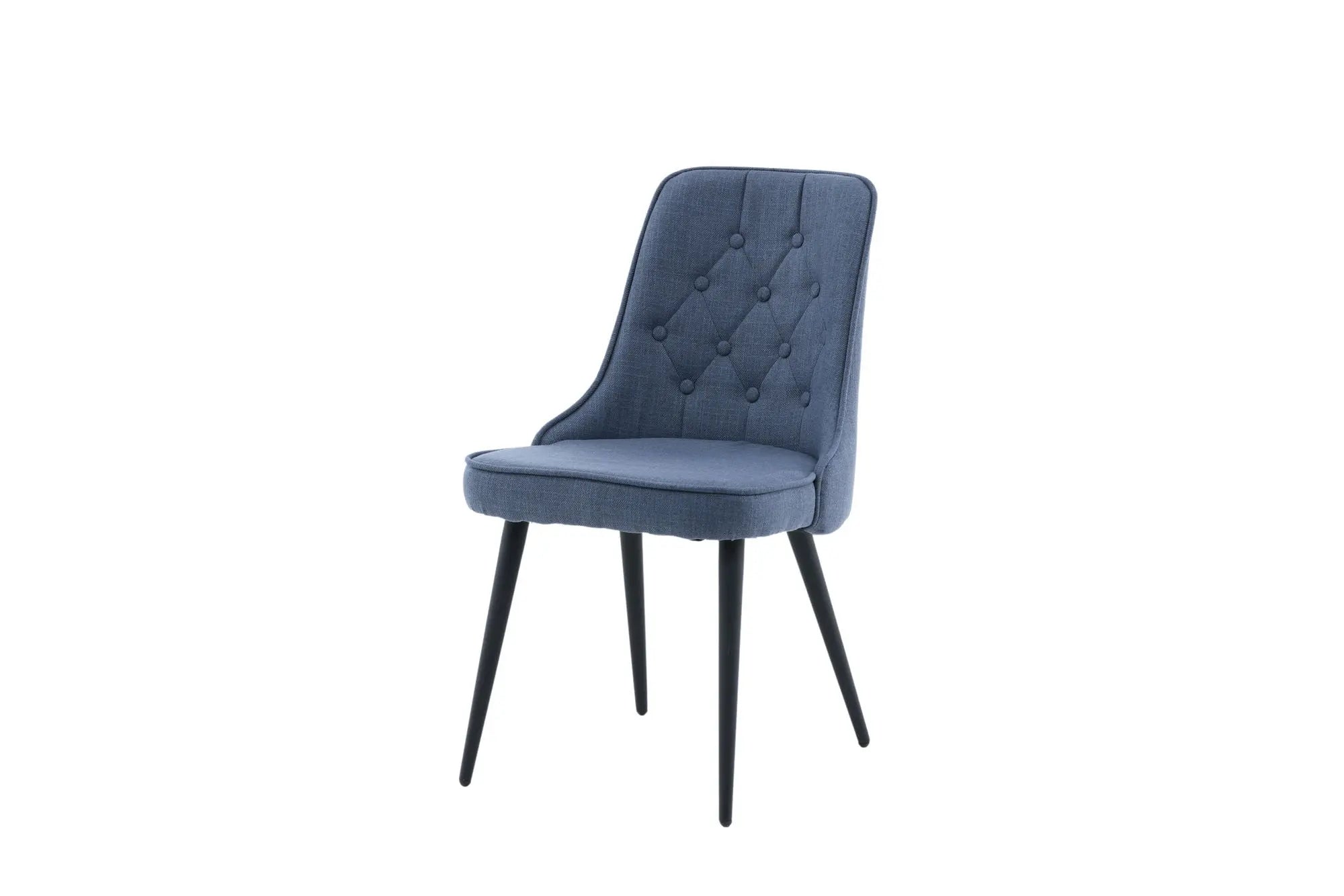 Lot de 2 chaises de salle à manger Velvet Deluxe - 66 x 50 x 88,5 - Polyester