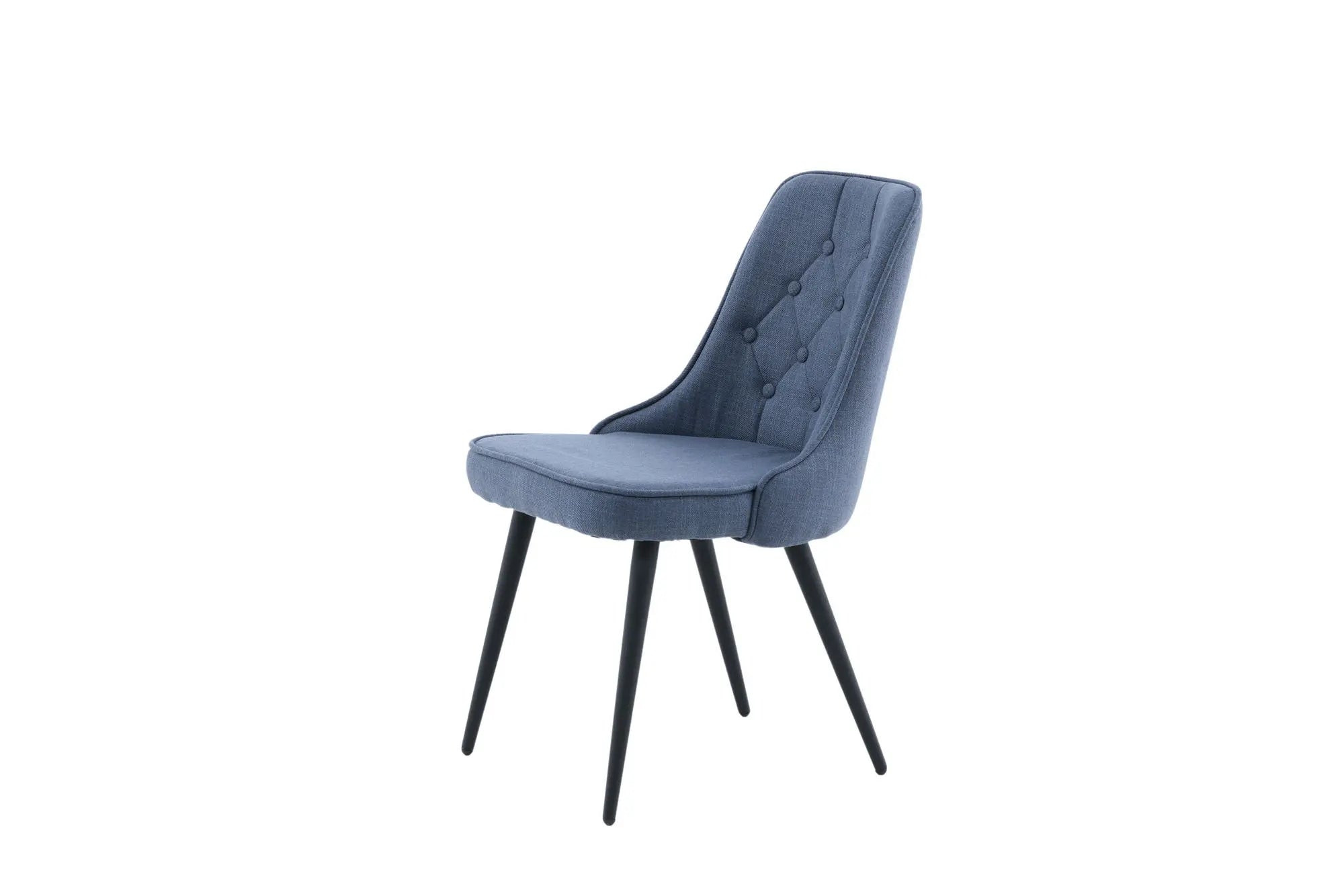 Lot de 2 chaises de salle à manger Velvet Deluxe - 66 x 50 x 88,5 - Polyester