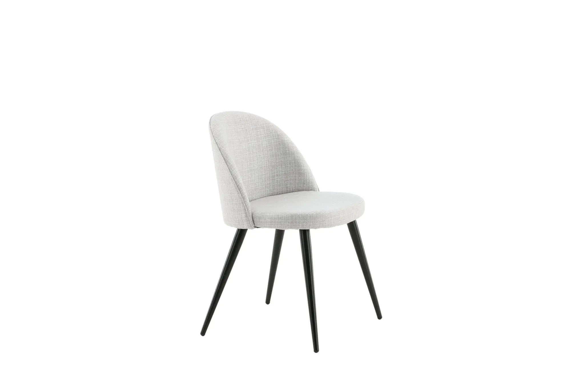 Lot de 2 chaises de salle à manger Velvet - 48 x 50 x 77 - Polyester
