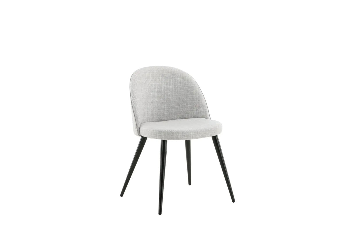 Lot de 2 chaises de salle à manger Velvet - 48 x 50 x 77 - Polyester