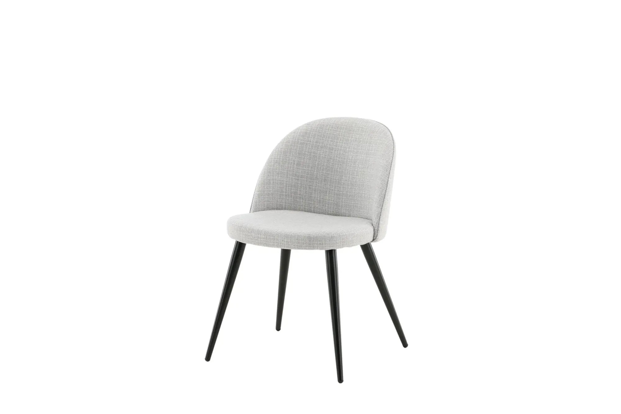 Lot de 2 chaises de salle à manger Velvet - 48 x 50 x 77 - Polyester