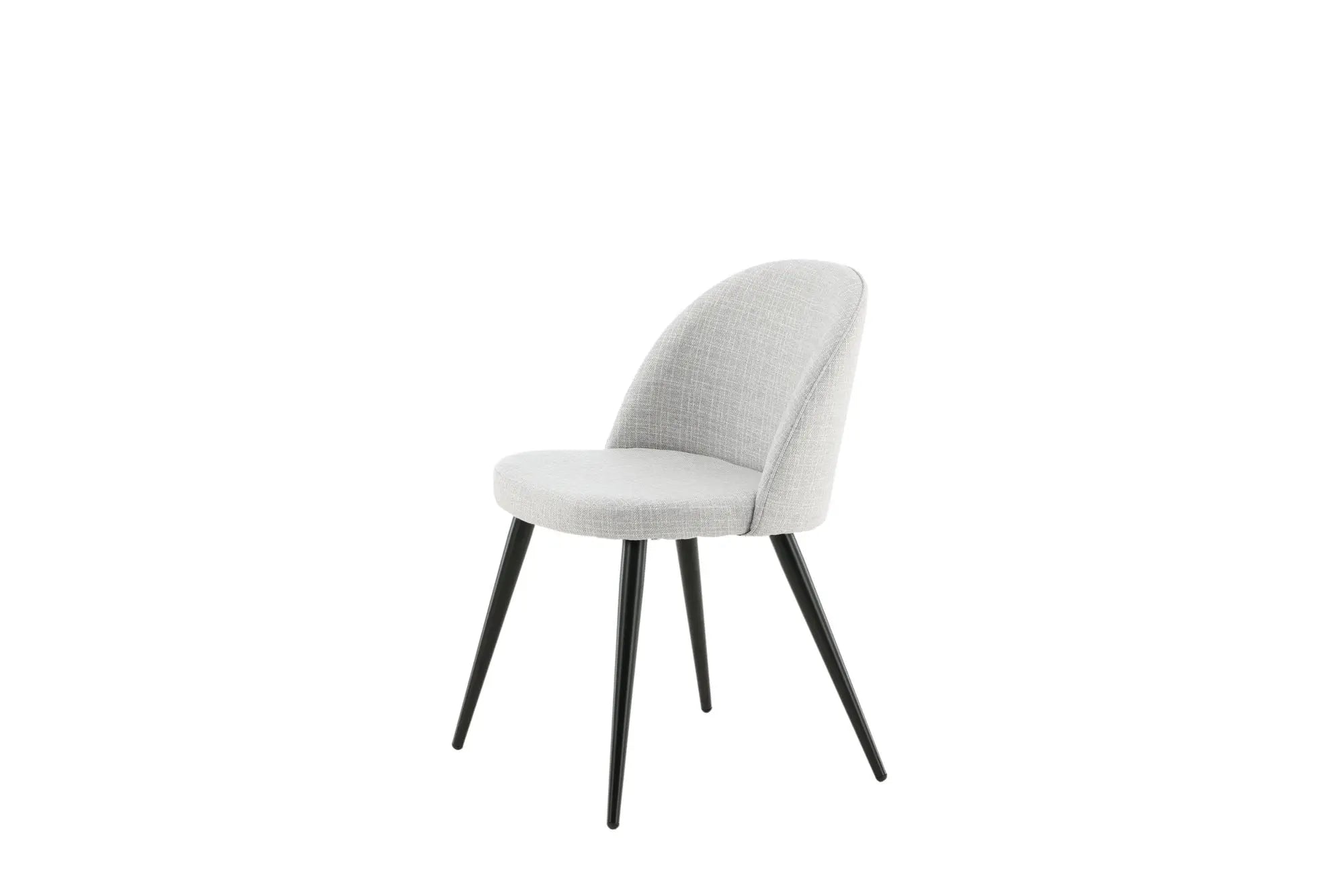 Lot de 2 chaises de salle à manger Velvet - 48 x 50 x 77 - Polyester