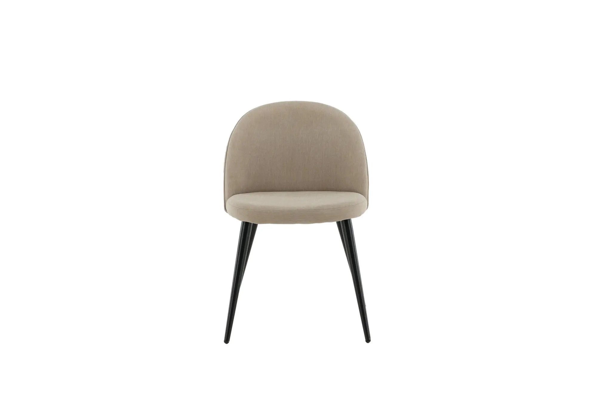 Lot de 2 chaises de salle à manger Velvet - 57 x 76,5 x 50 - Polyester Lin