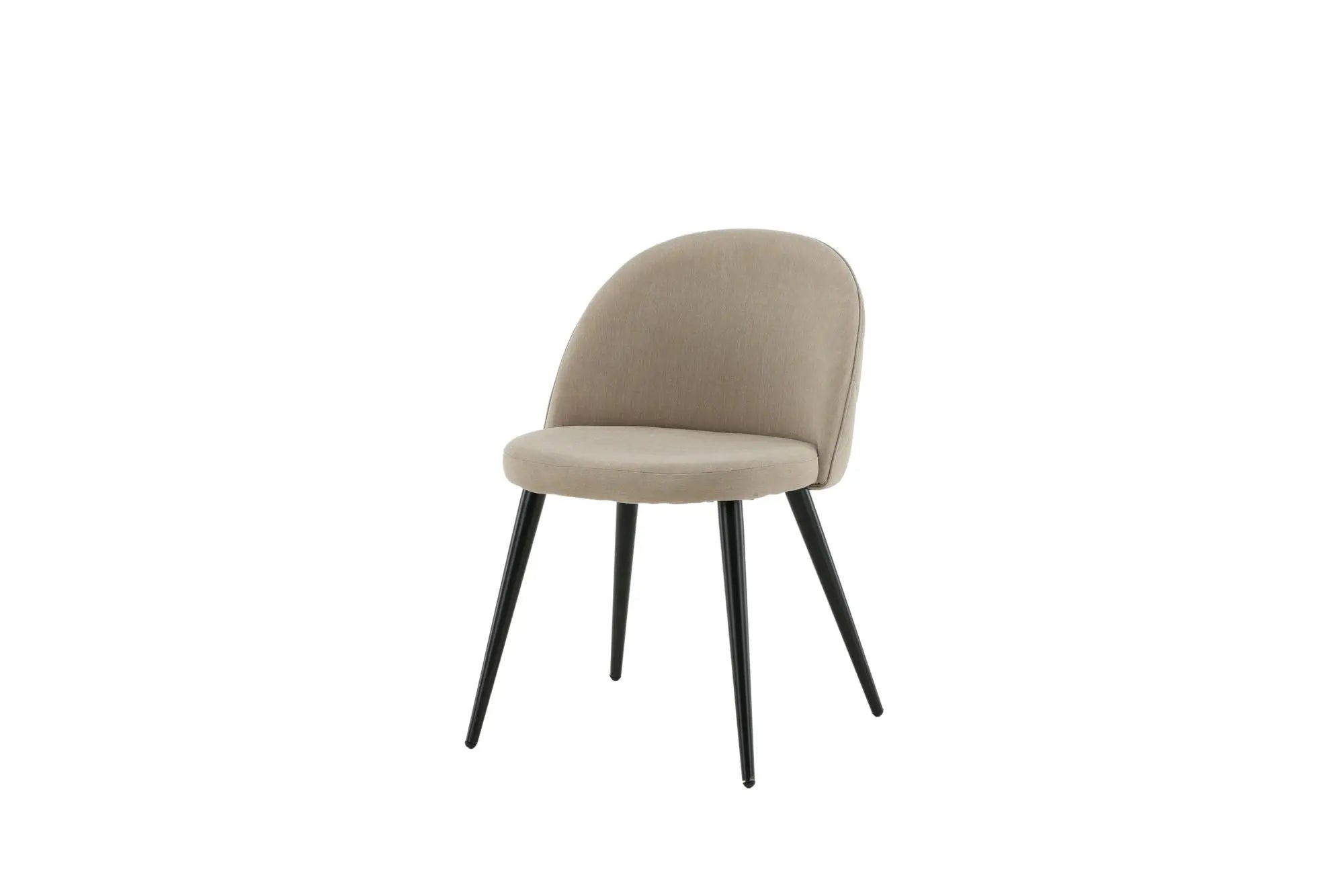 Lot de 2 chaises de salle à manger Velvet - 57 x 76,5 x 50 - Polyester Lin