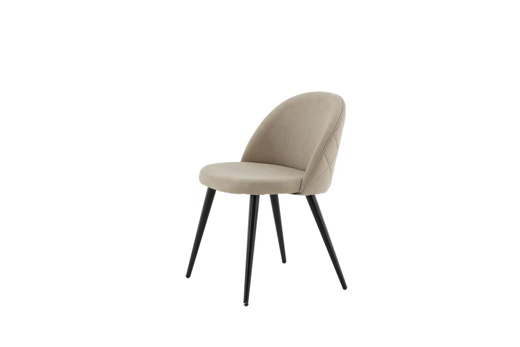 Lot de 2 chaises de salle à manger Velvet - 57 x 76,5 x 50 - Polyester Lin