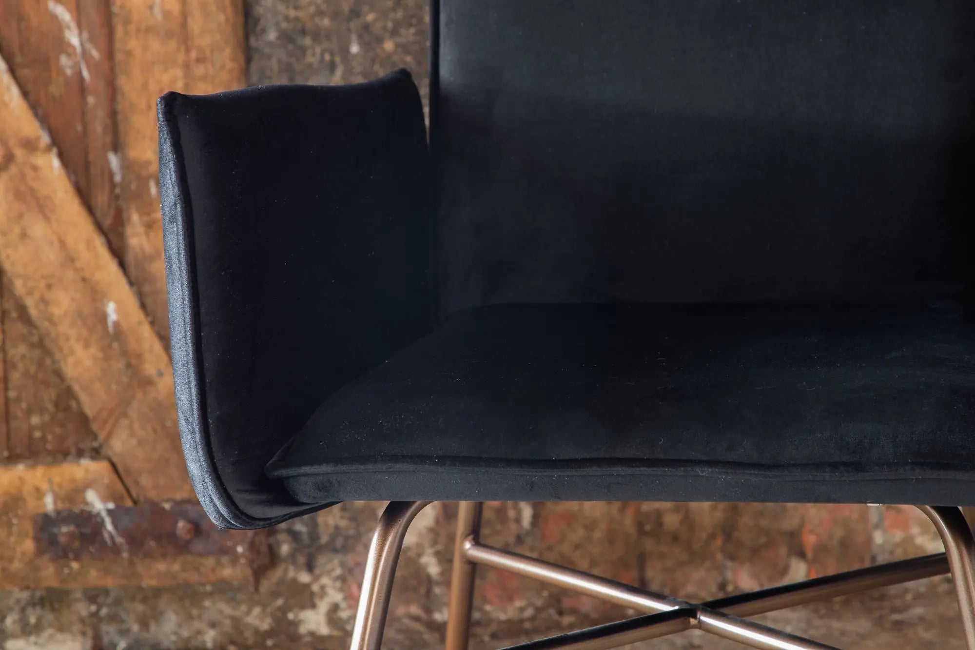 Chaise de salle à manger Petra - 60 x 87 x 57 - Polyester Velvet