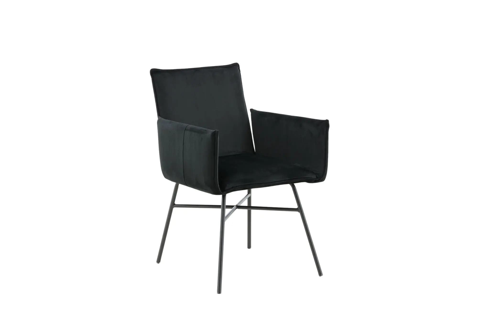 Chaise de salle à manger Petra - 60 x 87 x 57 - Polyester Velvet
