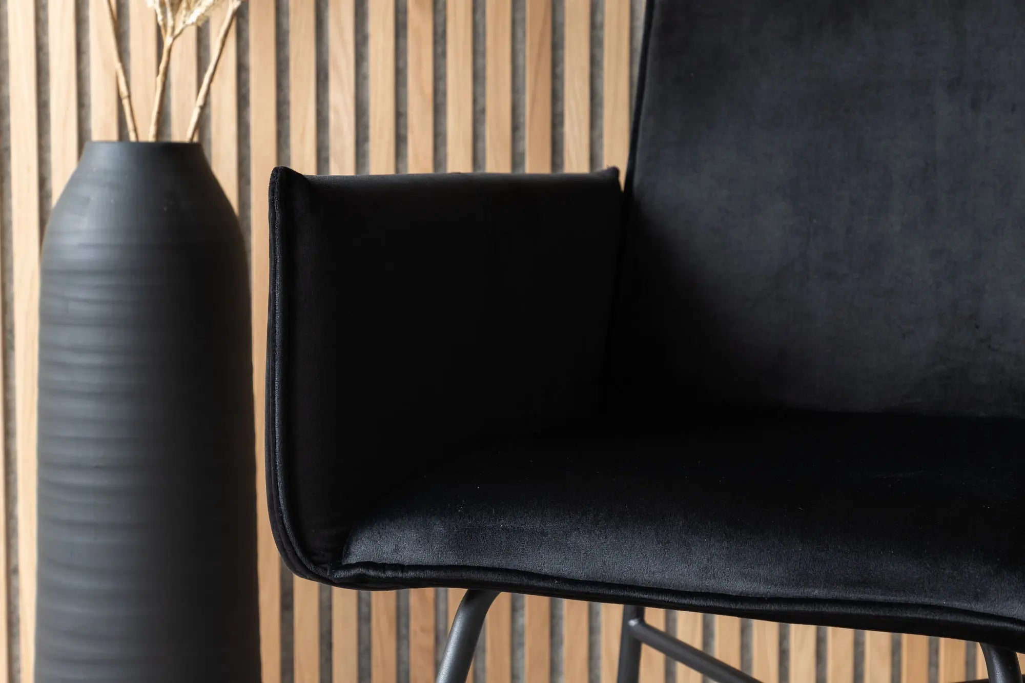 Chaise de salle à manger Petra - 60 x 87 x 57 - Polyester Velvet
