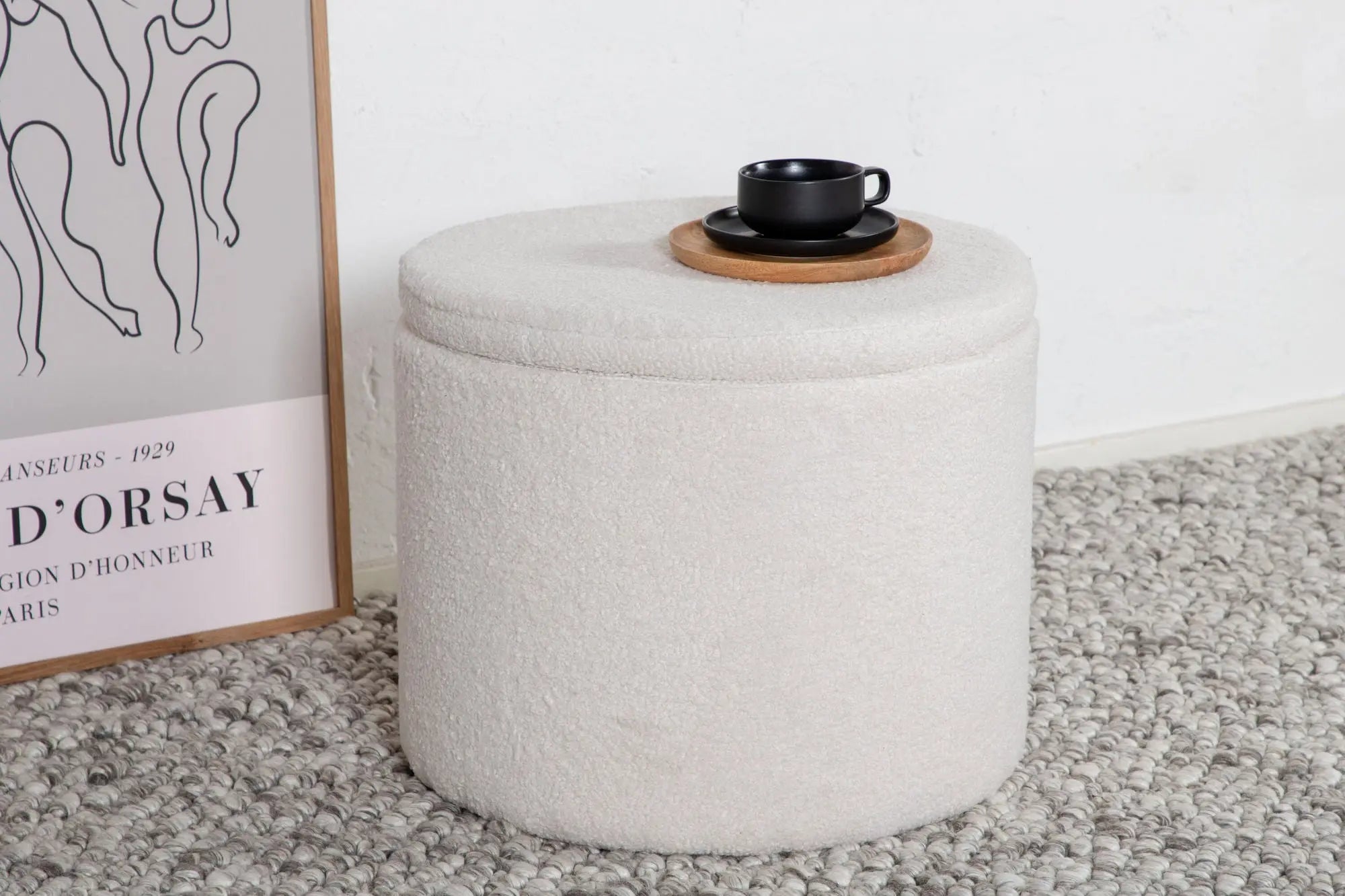 Pouf Dunken - ø51 - Nounours en polyester