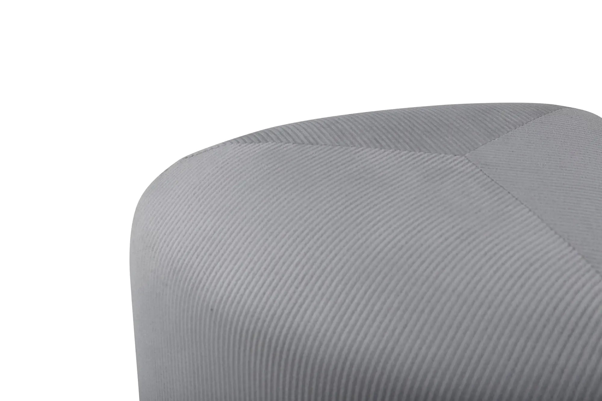 Pouf Peg - ø46 - Polyester velours côtelé