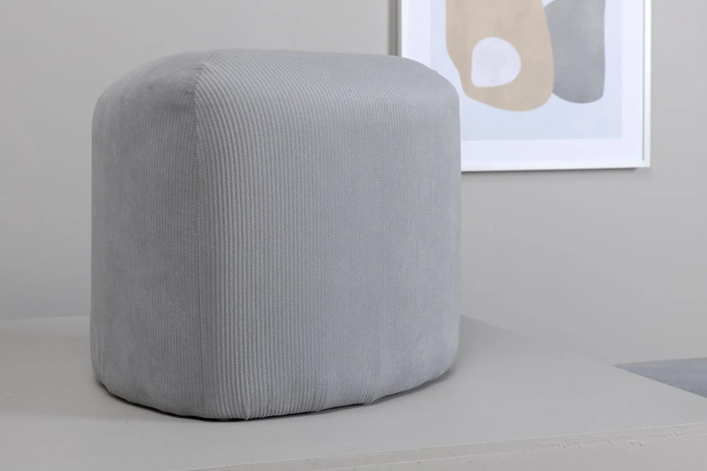 Pouf Peg - ø46 - Polyester velours côtelé