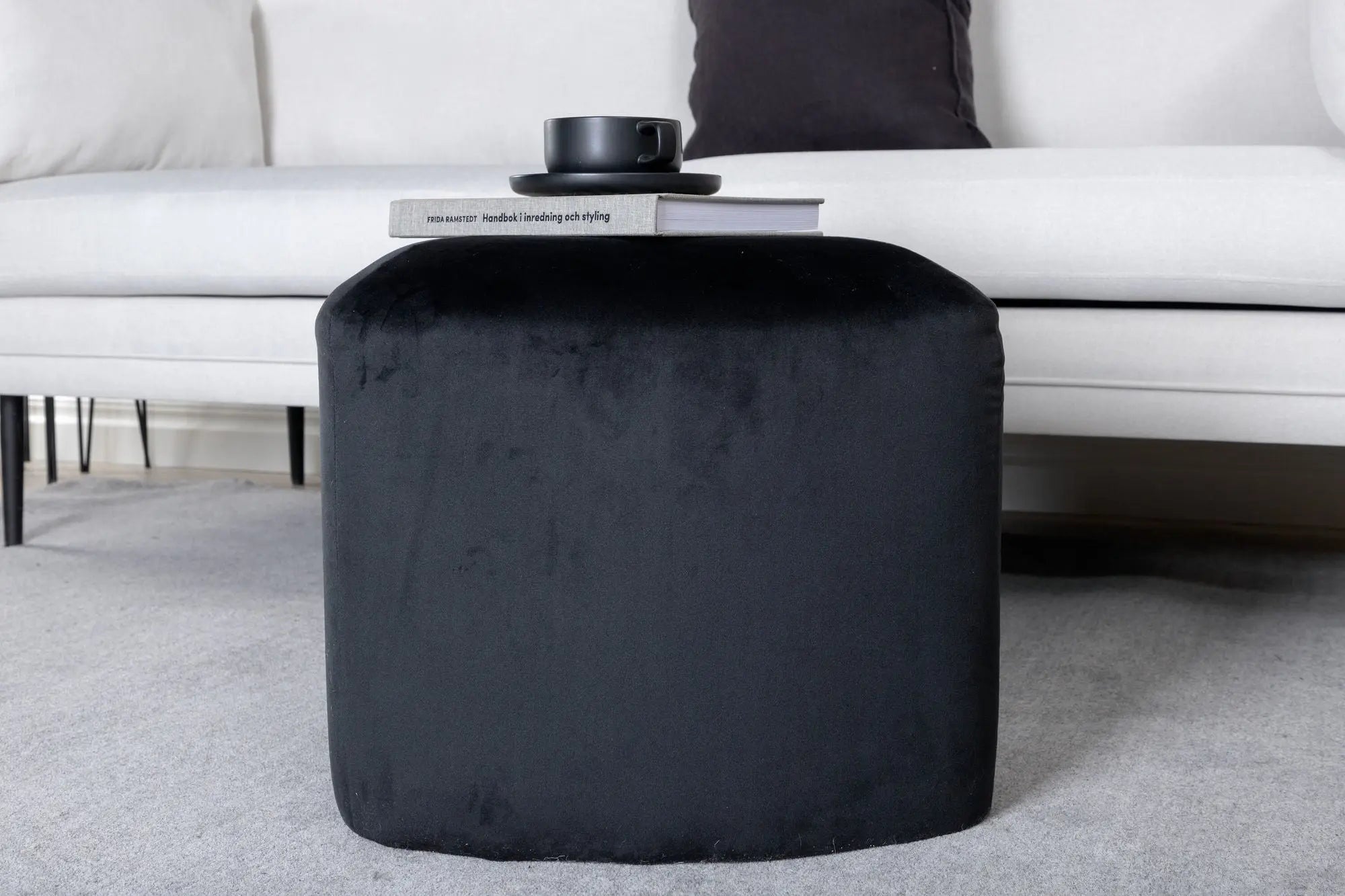 Pouf Peg - ø46 - Polyester Velvet
