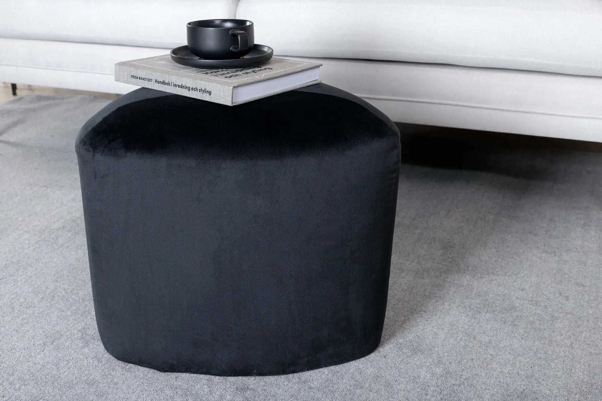 Pouf Peg - ø46 - Polyester Velvet