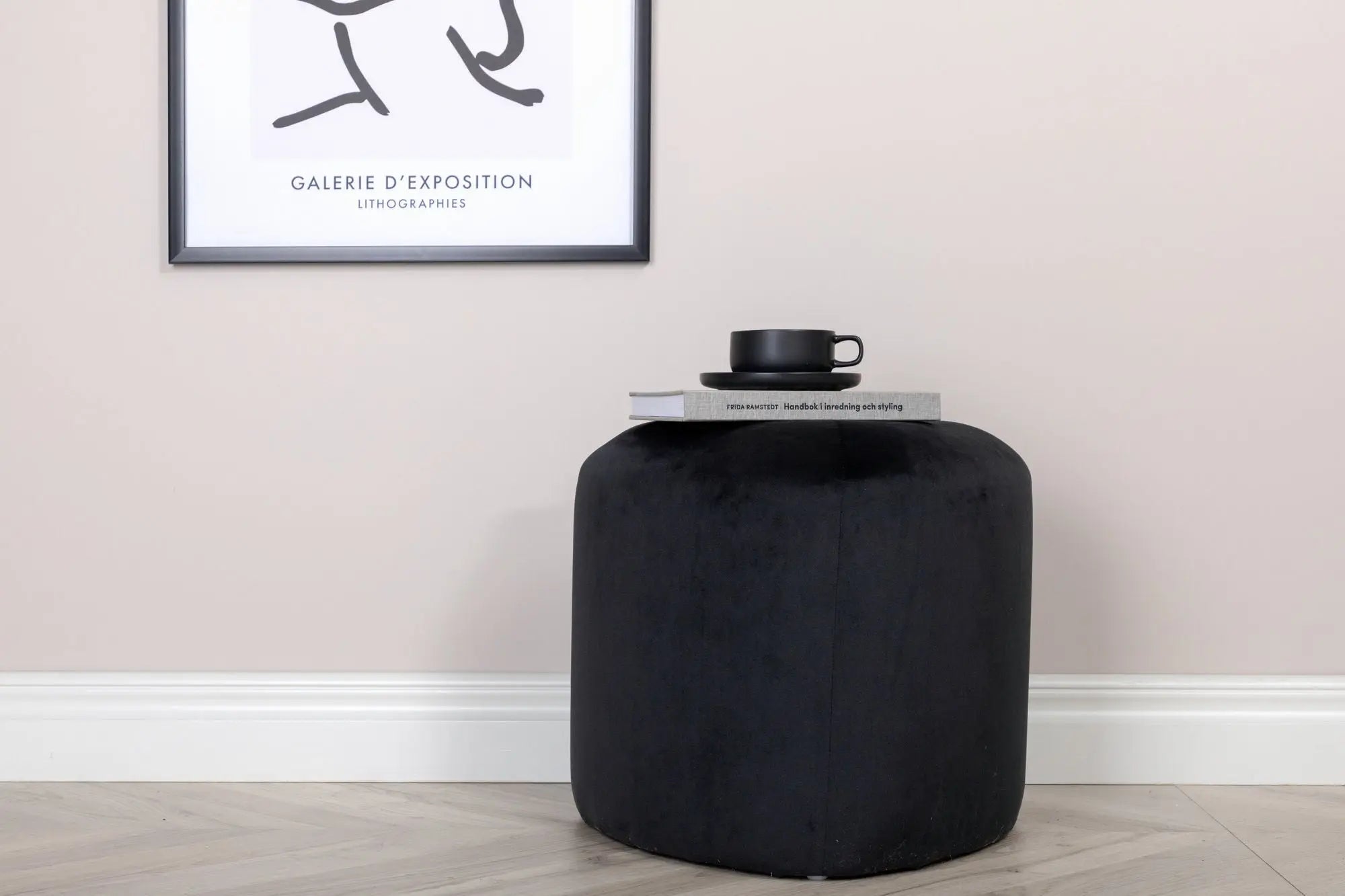 Pouf Peg - ø46 - Polyester Velvet