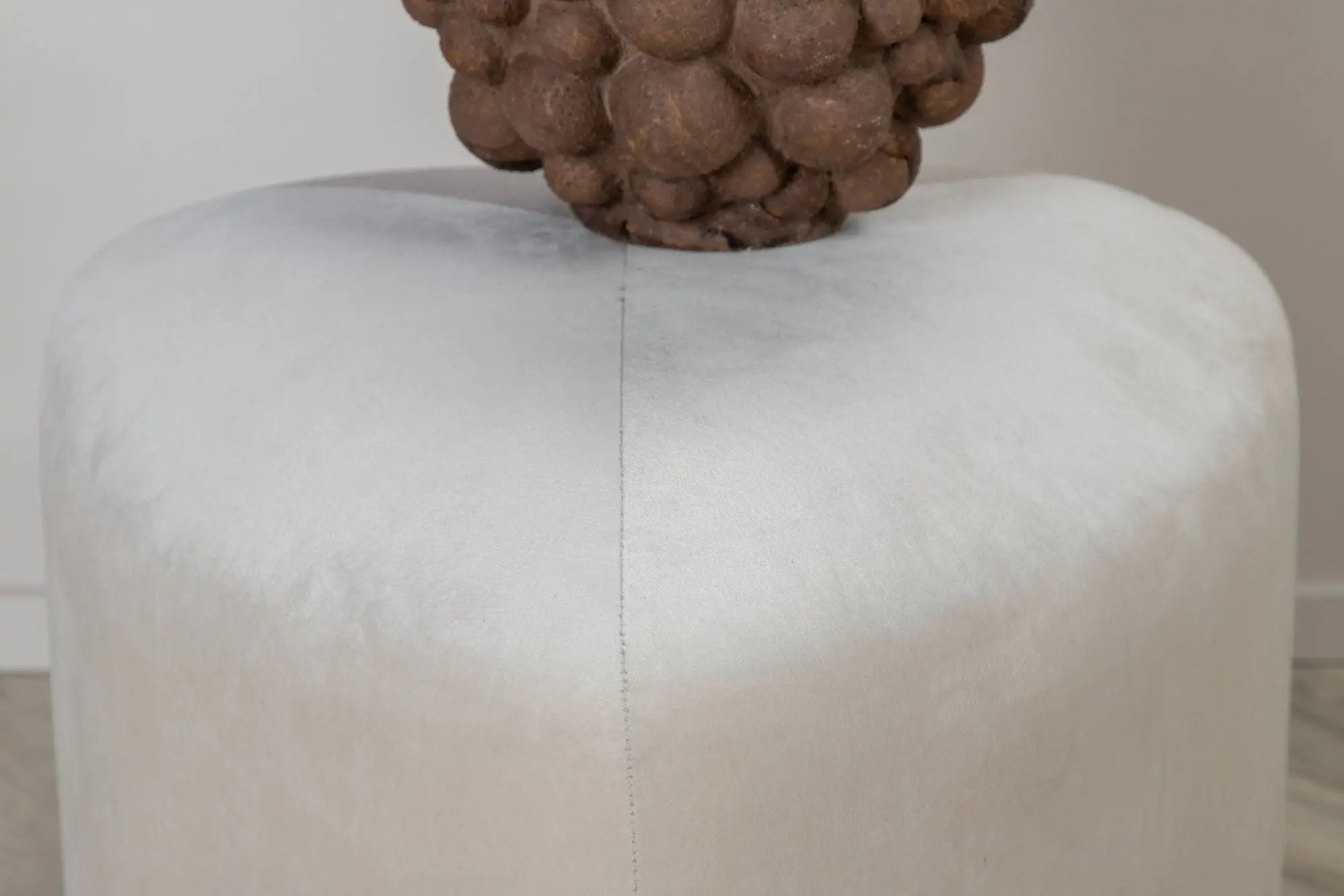 Pouf Peg - ø46 - Polyester Velvet