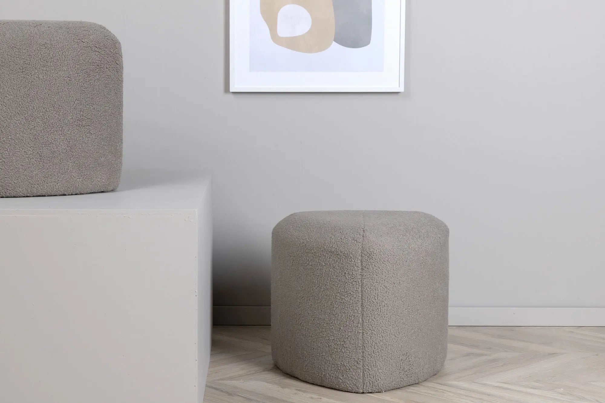 Pouf Peg - ø46 - Nounours en polyester