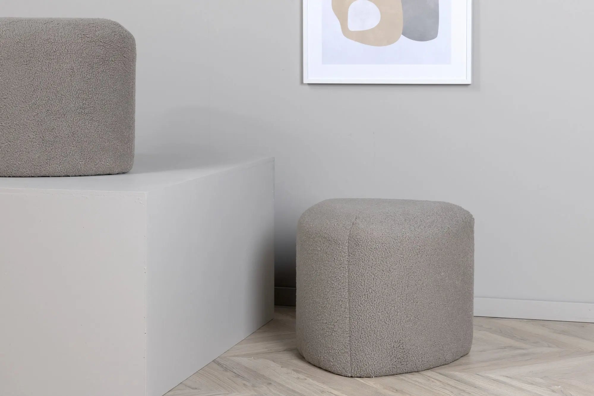 Pouf Peg - ø46 - Nounours en polyester