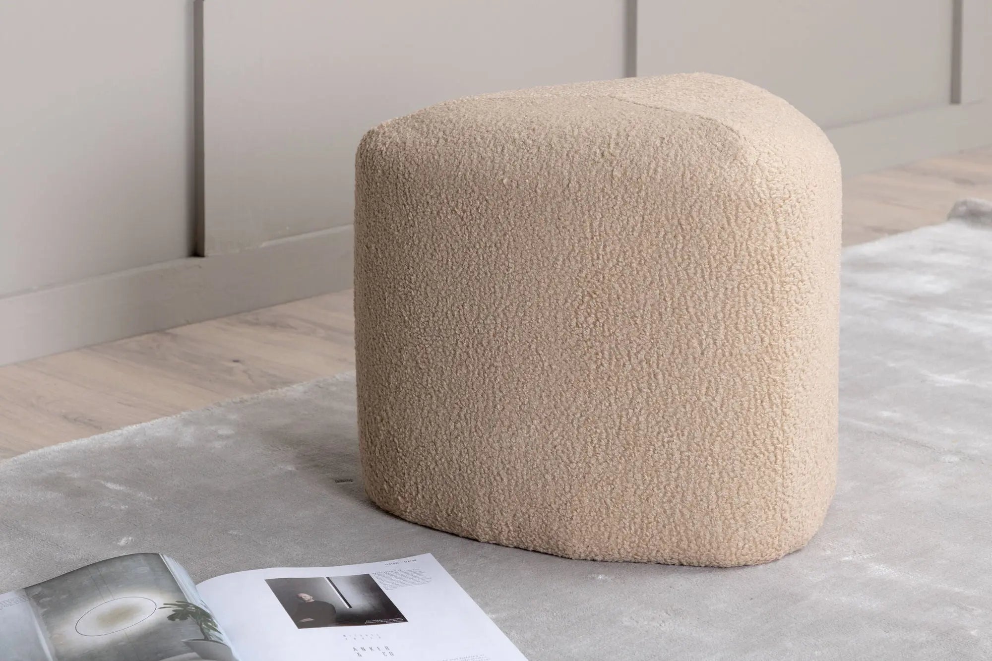 Pouf Peg - ø46 - Nounours en polyester