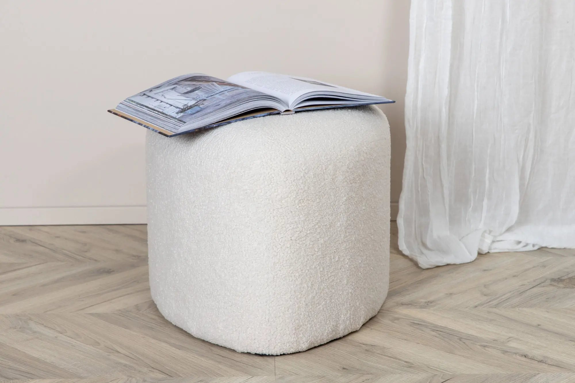 Pouf Peg - ø46 - Nounours en polyester