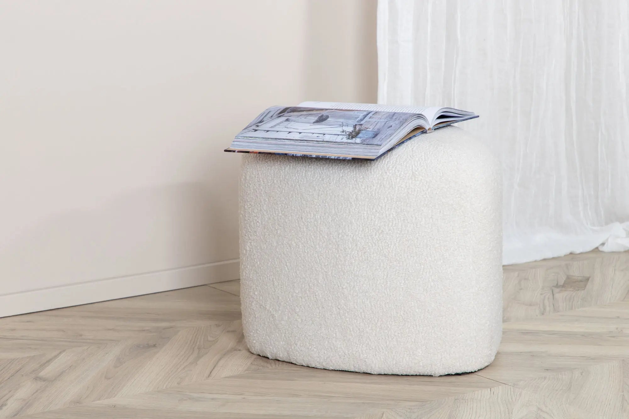 Pouf Peg - ø46 - Nounours en polyester