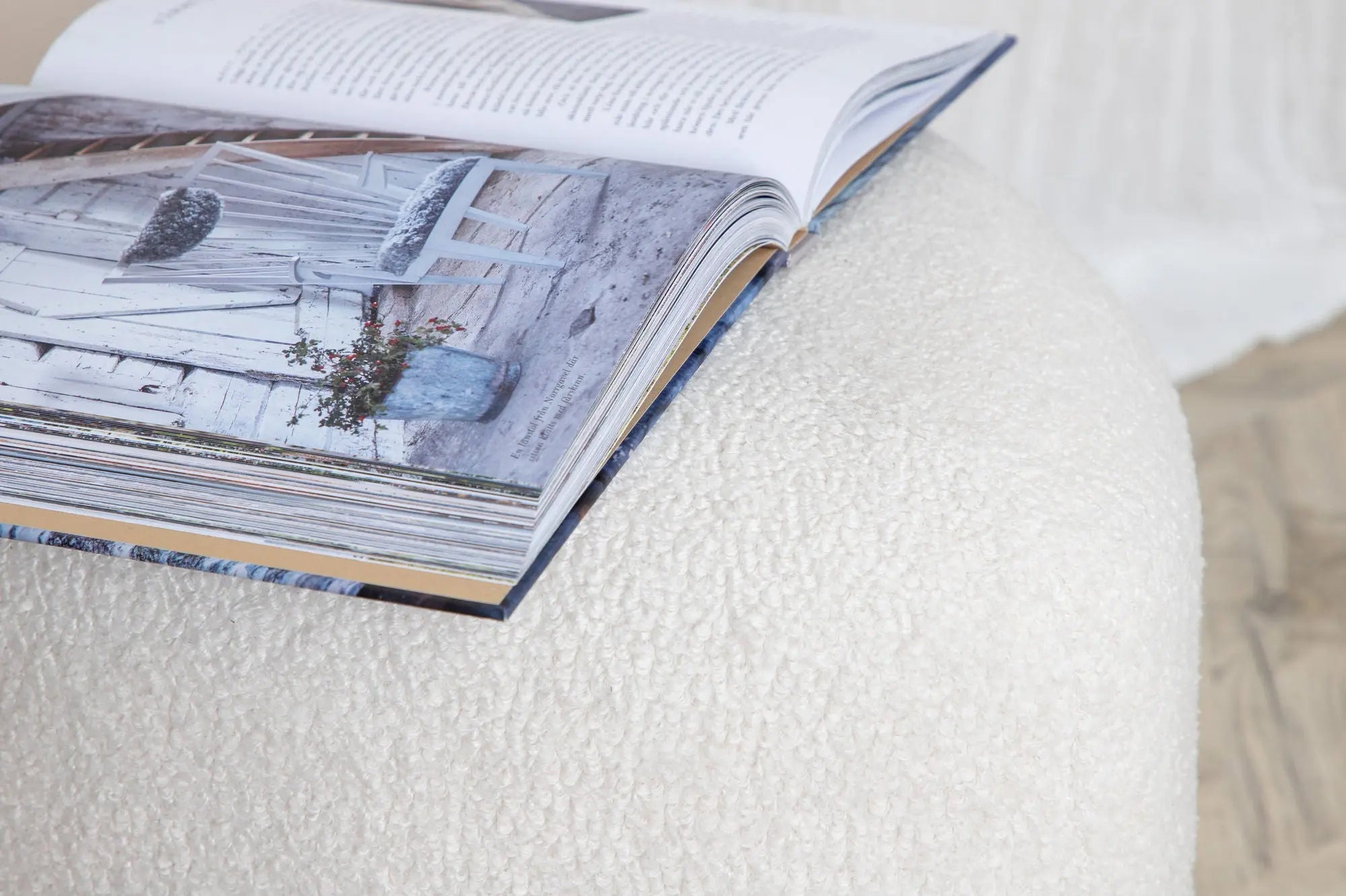 Pouf Peg - ø46 - Nounours en polyester