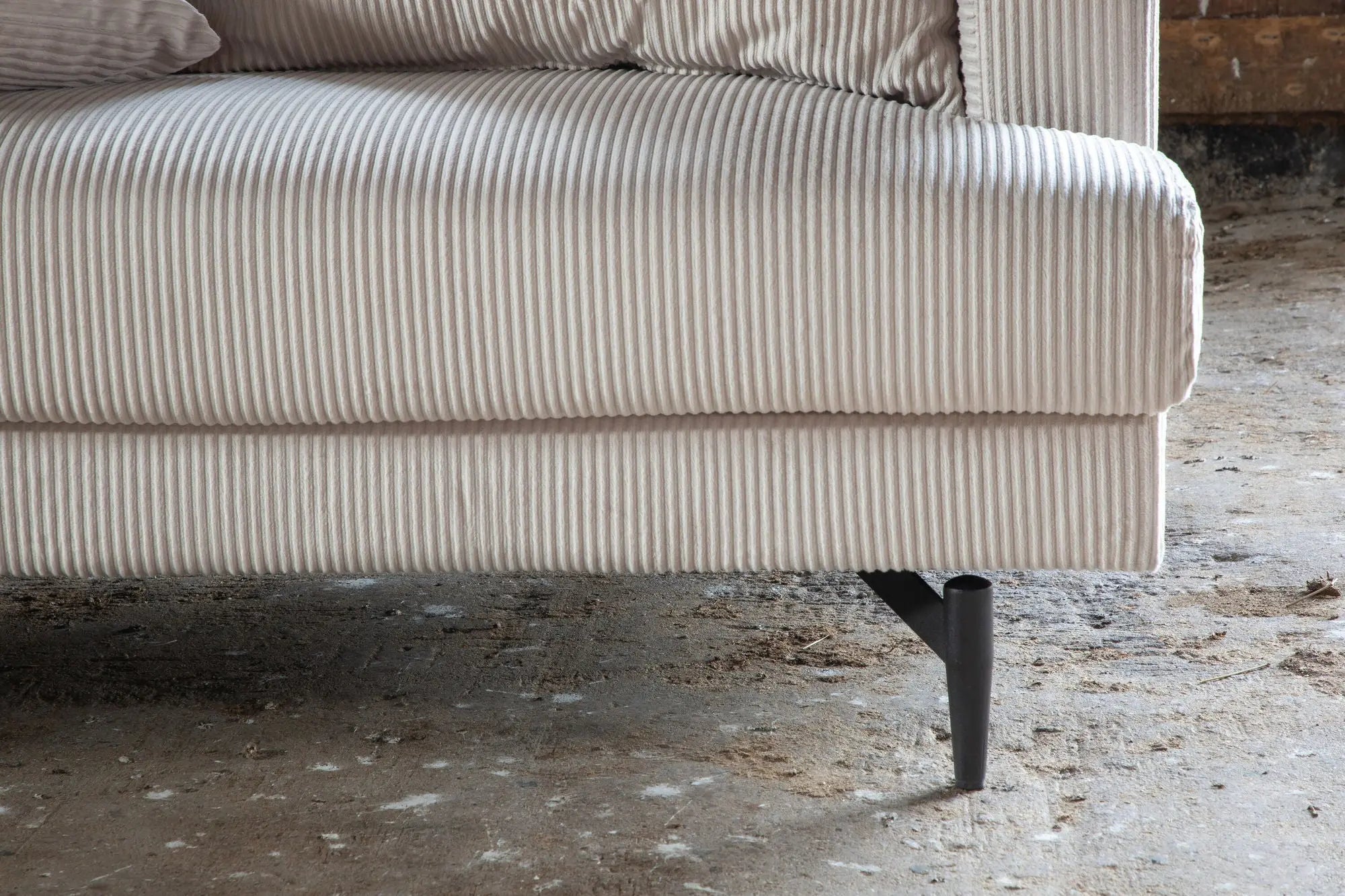 Canapé Sofia - 260 x 86 - Polyester velours côtelé