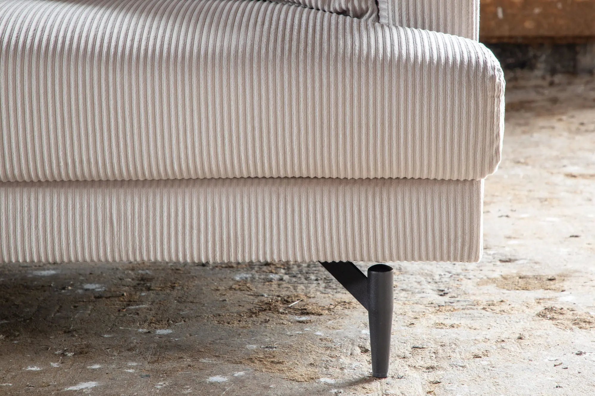 Canapé Sofia - 260 x 86 - Polyester velours côtelé