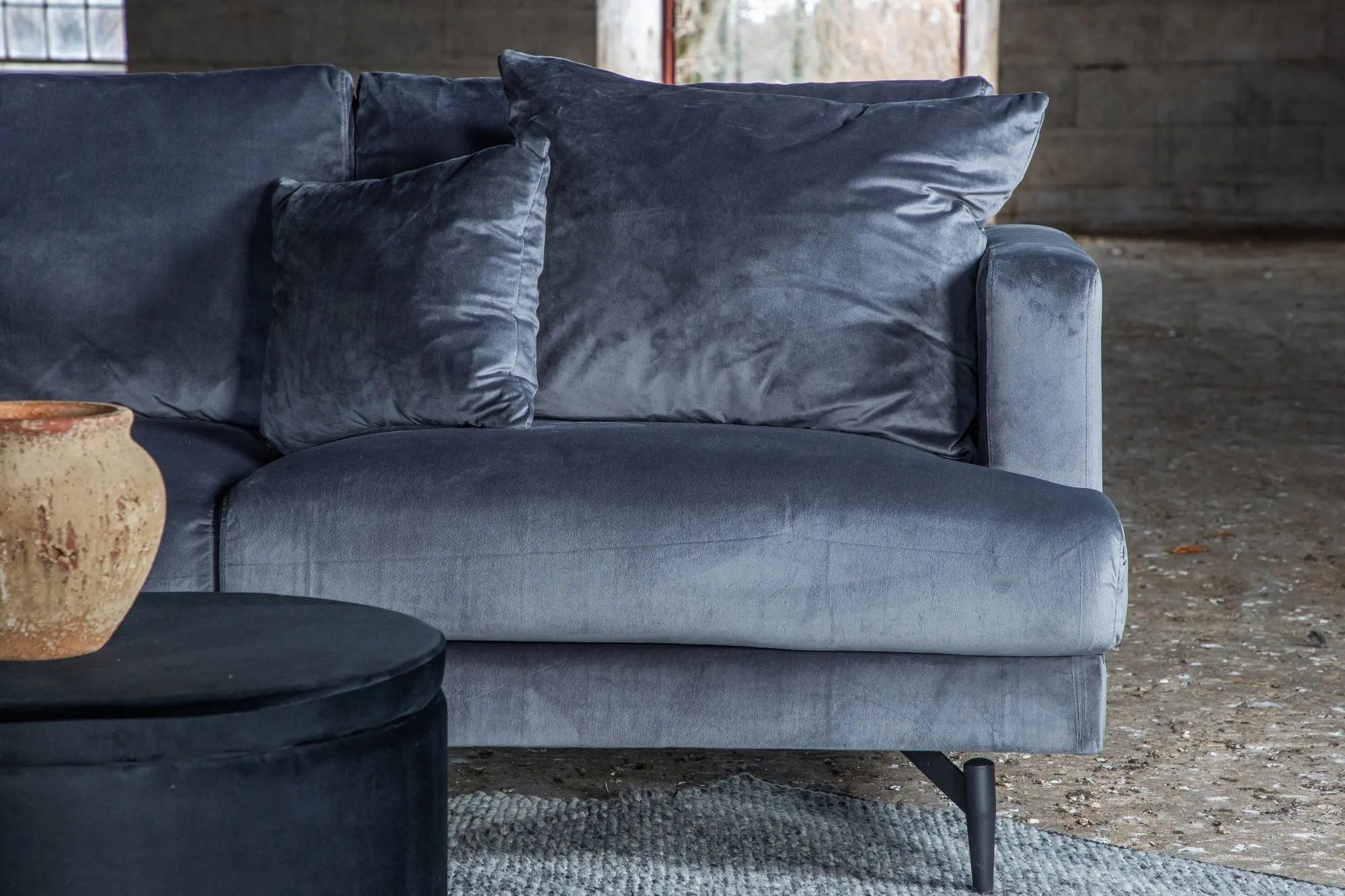 Canapé Sofia - 260 x 88 - Polyester Velvet