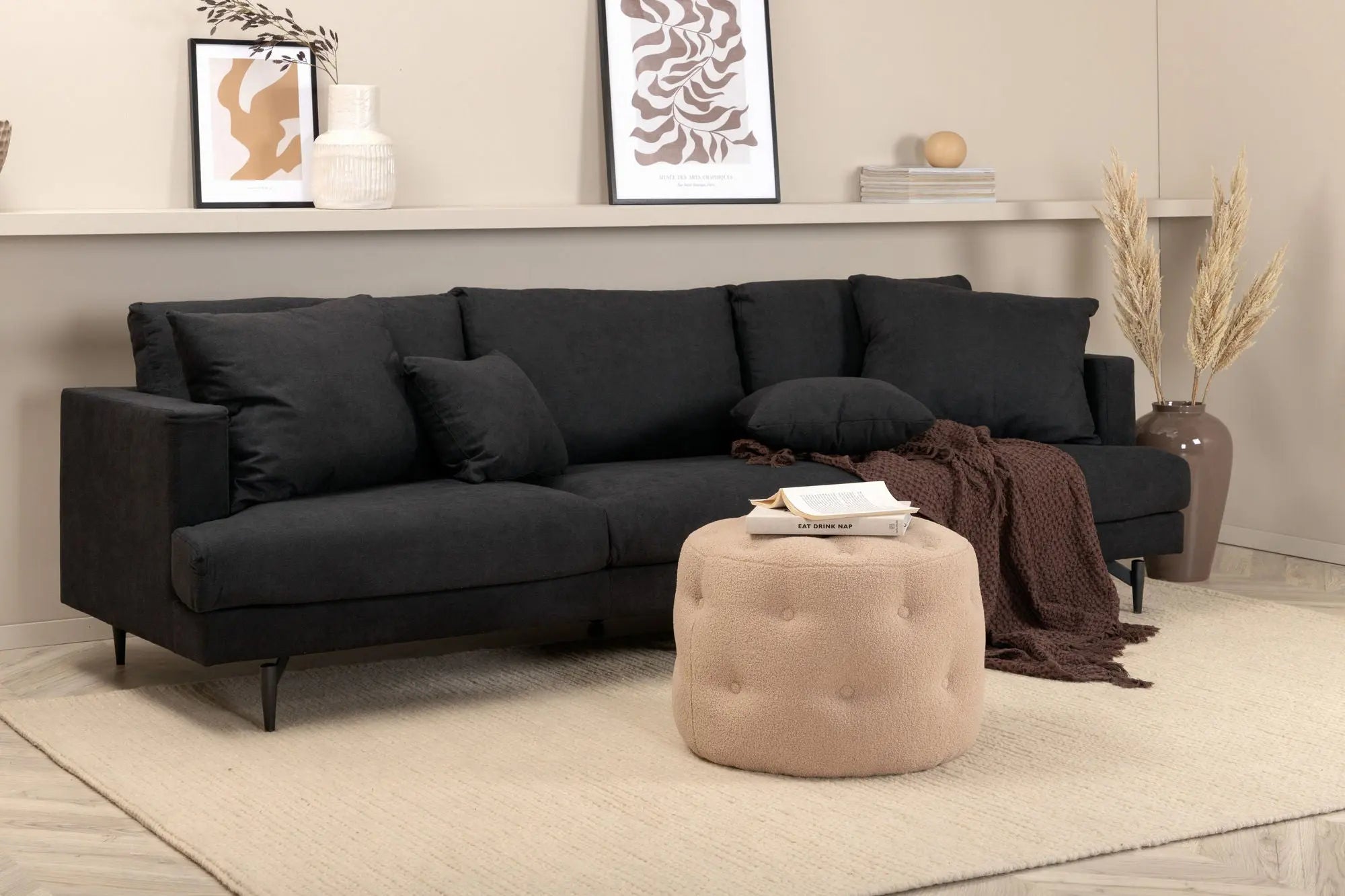 Canapé Sofia - 260 x 86 - Polyester