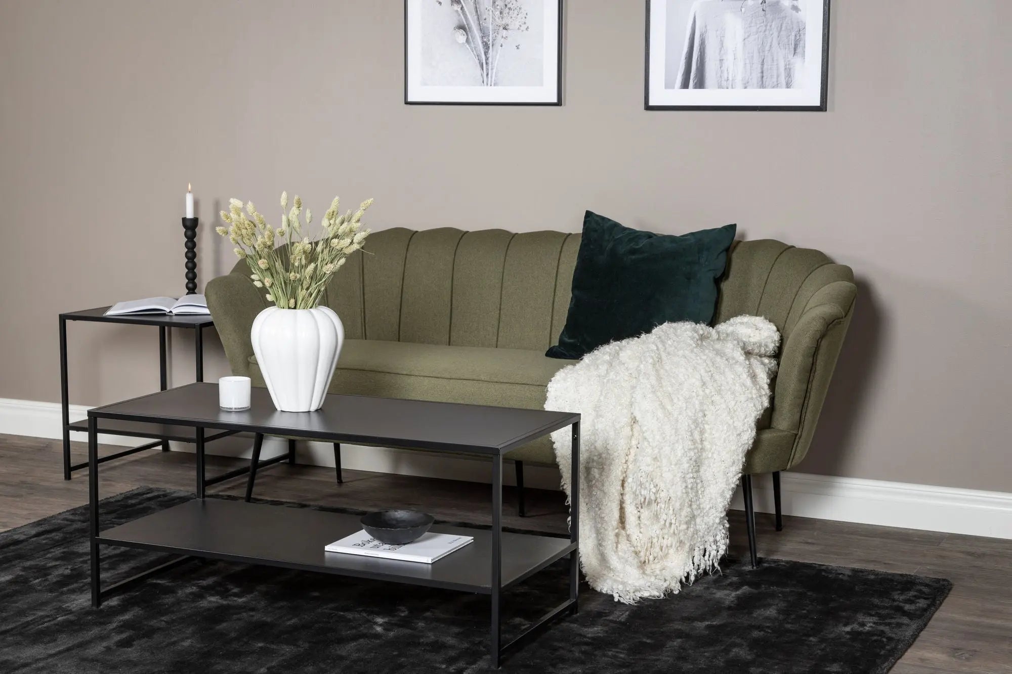Canapé 3 places Calais - 180 x 78 - Polyester