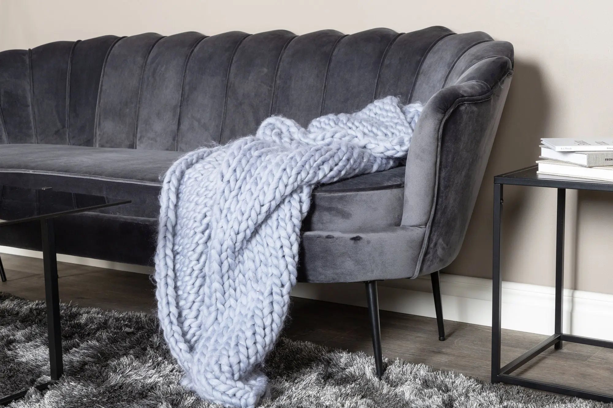 Canapé 3 places Calais - 180 x 78 - Polyester Velvet