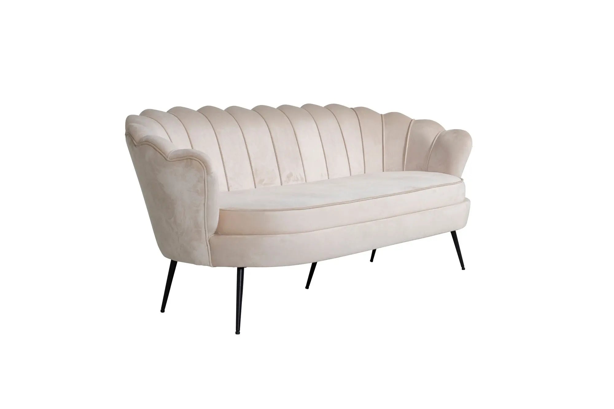 Canapé 3 places Calais - 180 x 78 - Polyester Velvet