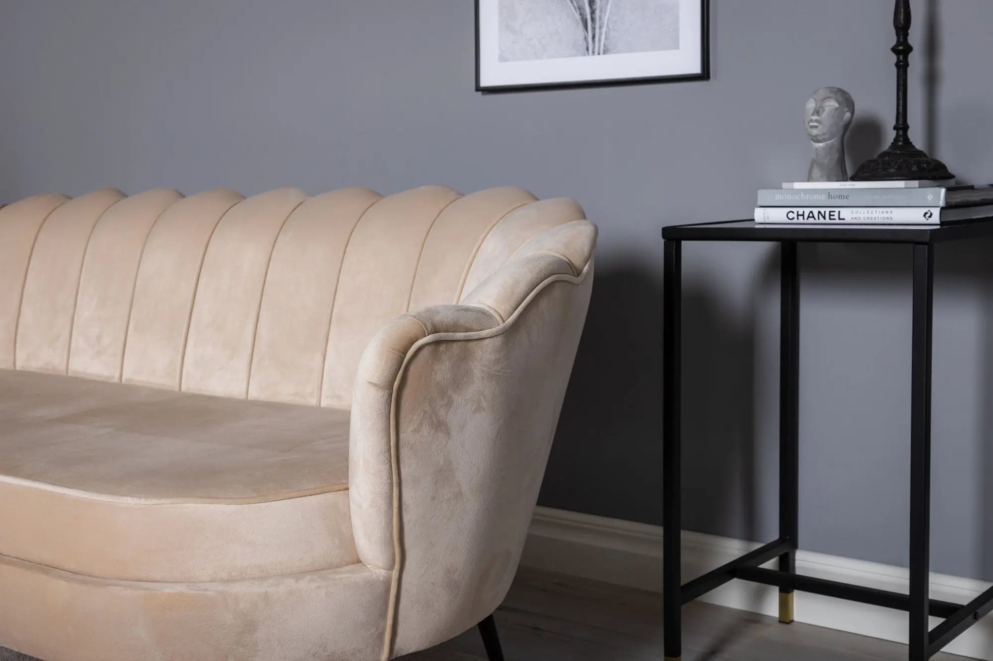 Canapé 3 places Calais - 180 x 78 - Polyester Velvet
