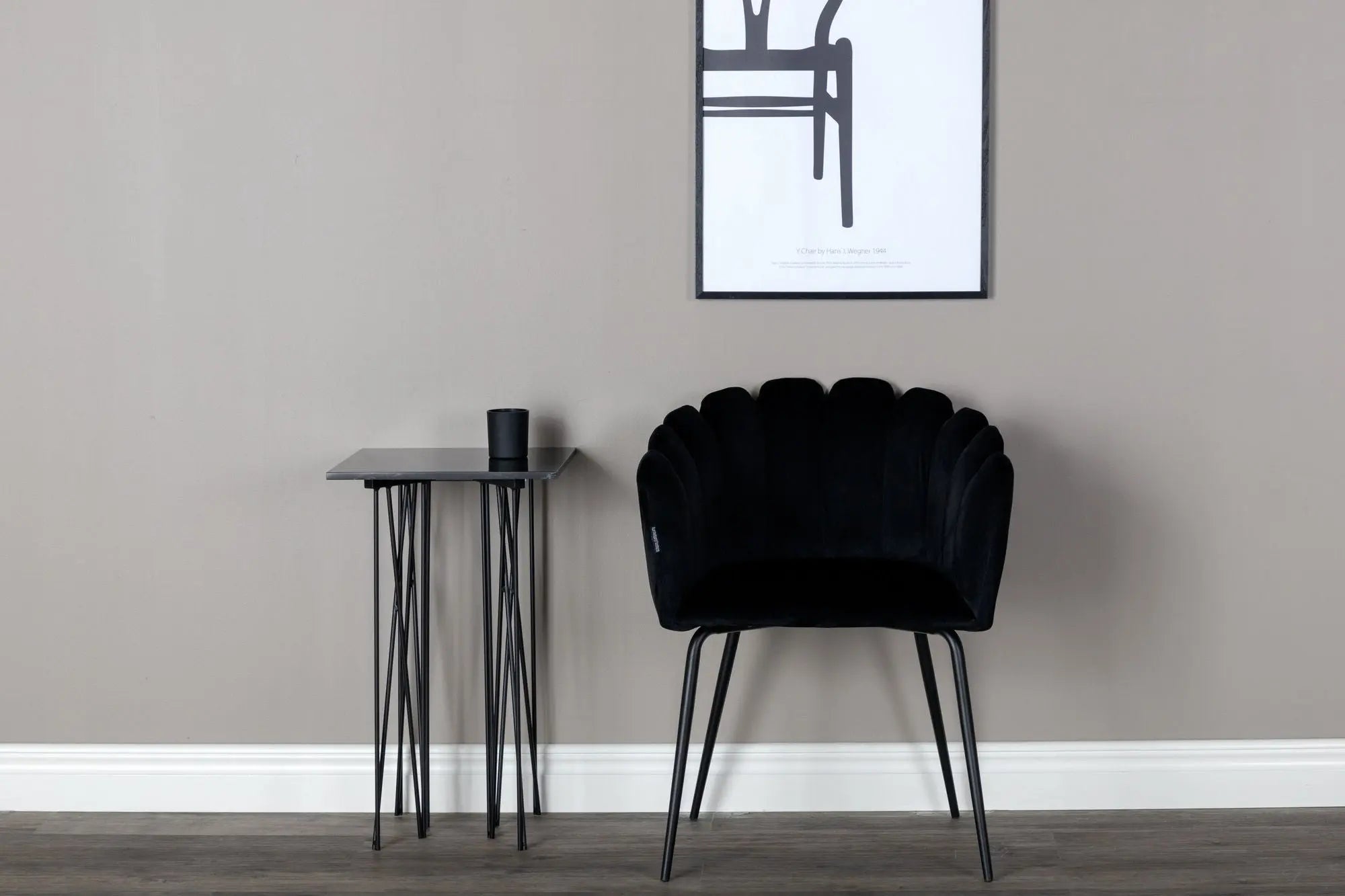 Chaise de salle à manger Limhamn - 54 x 61 x 76,56 - Polyester Velvet