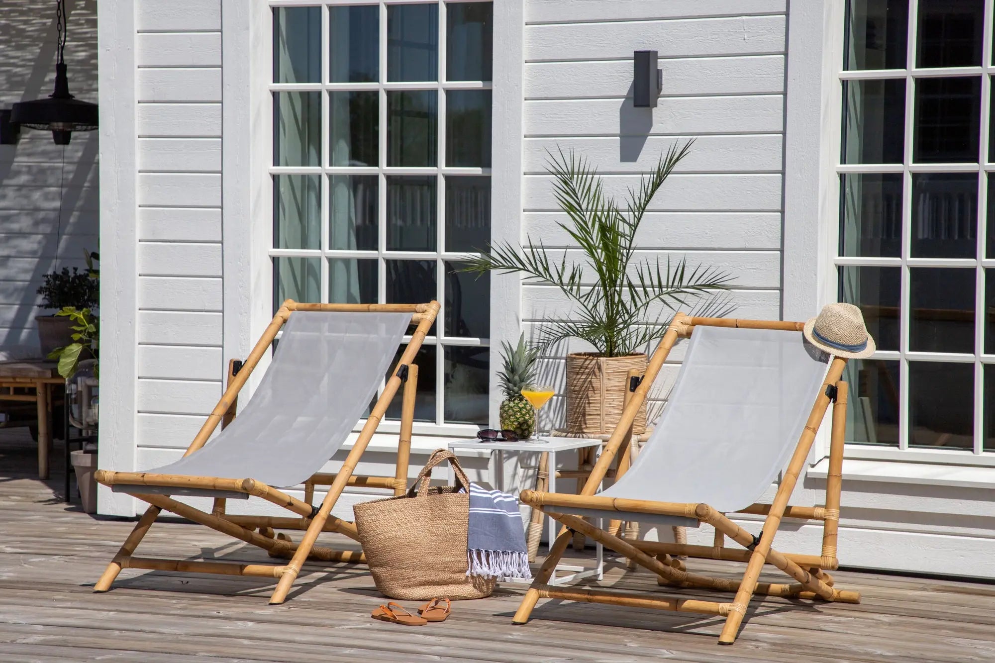 Chaise longue pliable Cane Loome