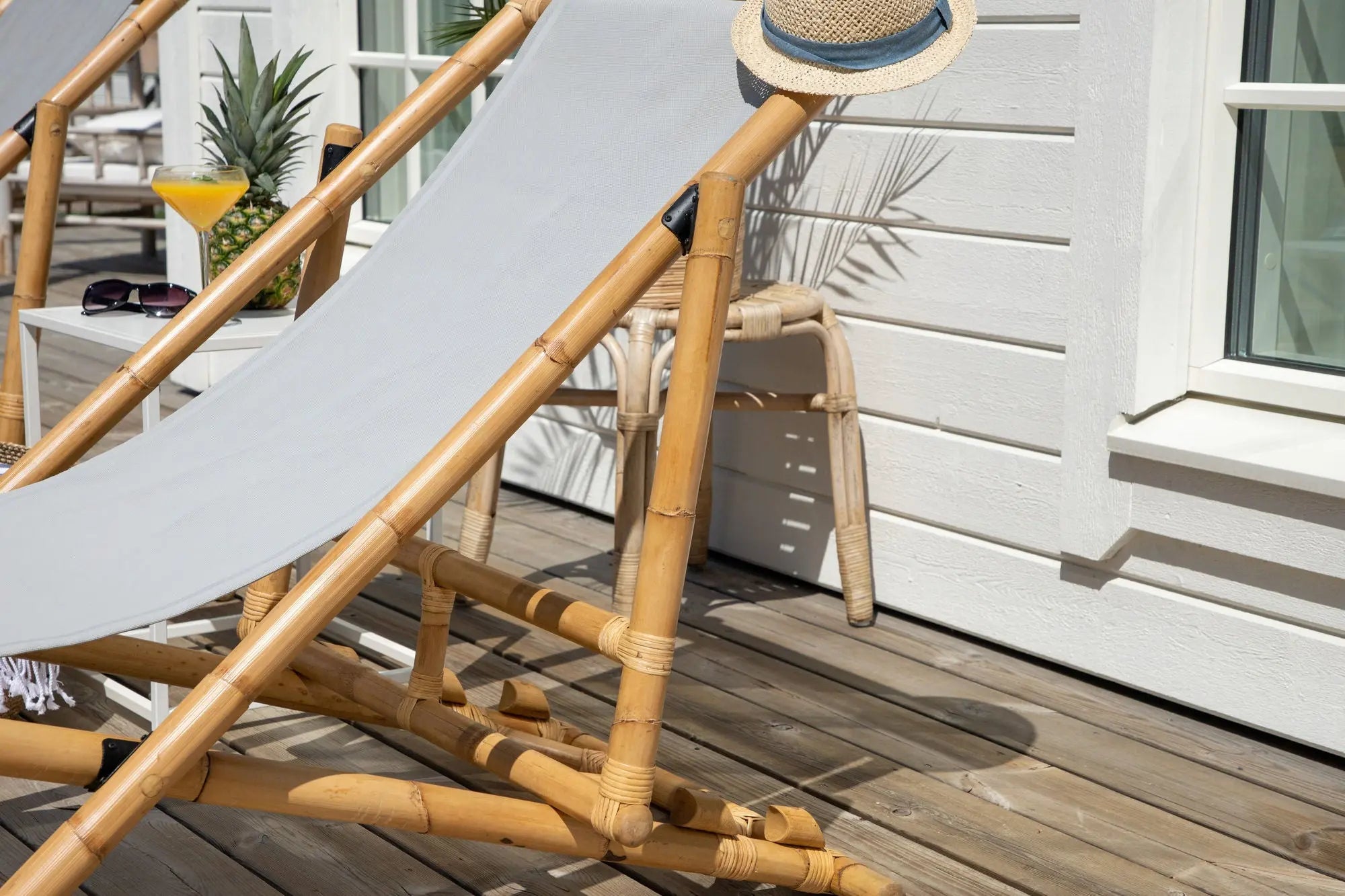 Chaise longue pliable Cane Loome