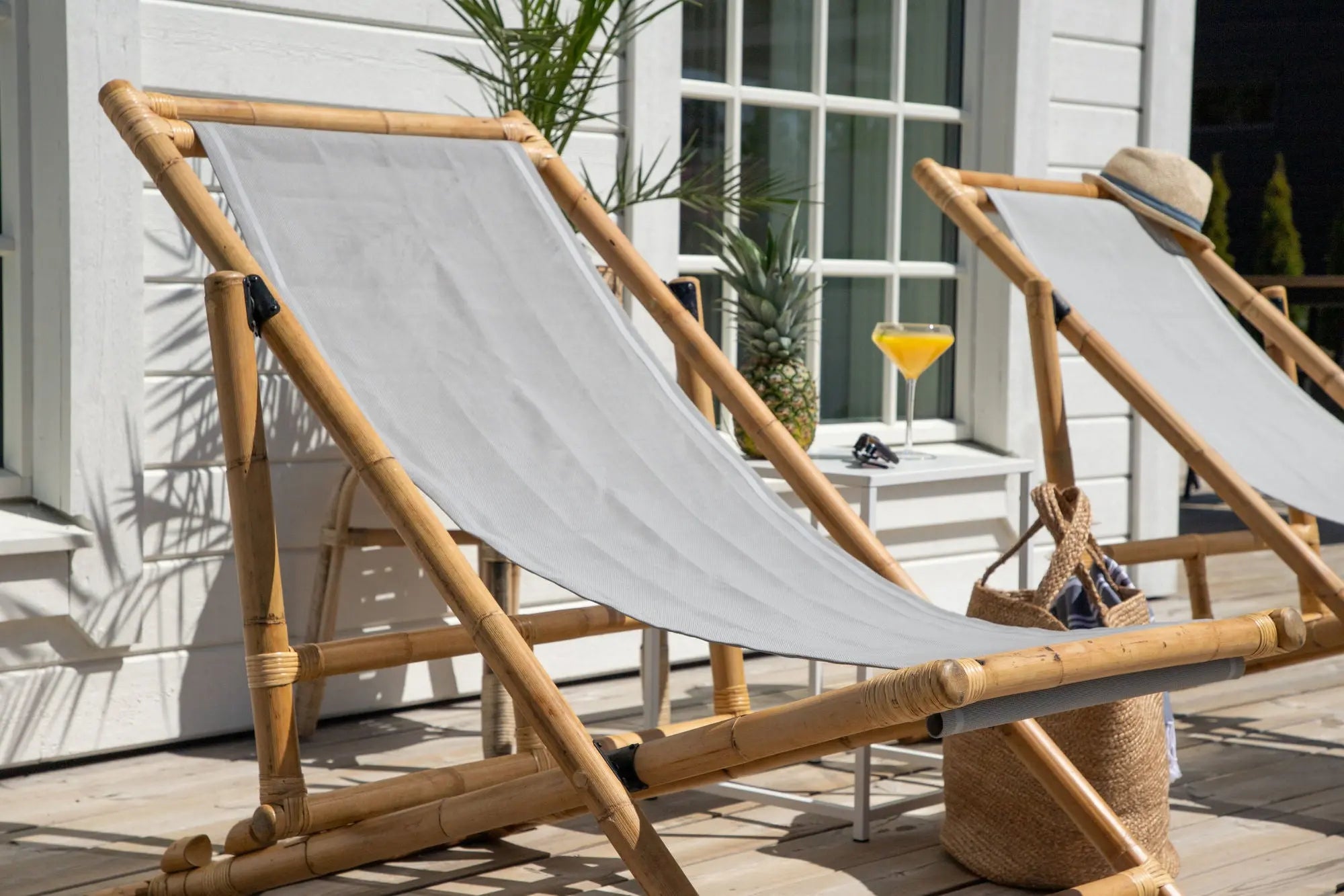 Chaise longue pliable Cane Loome