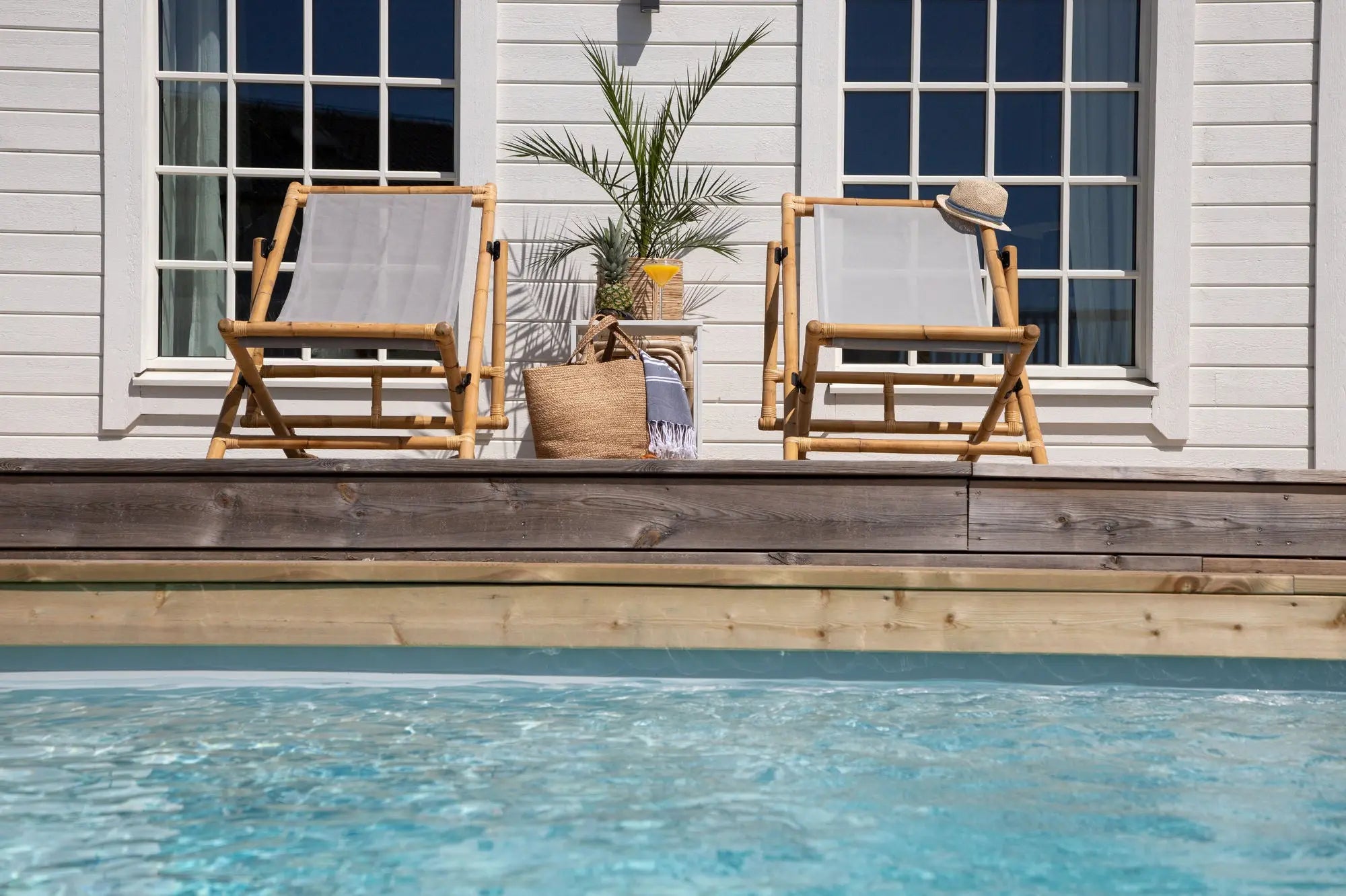 Chaise longue pliable Cane Loome