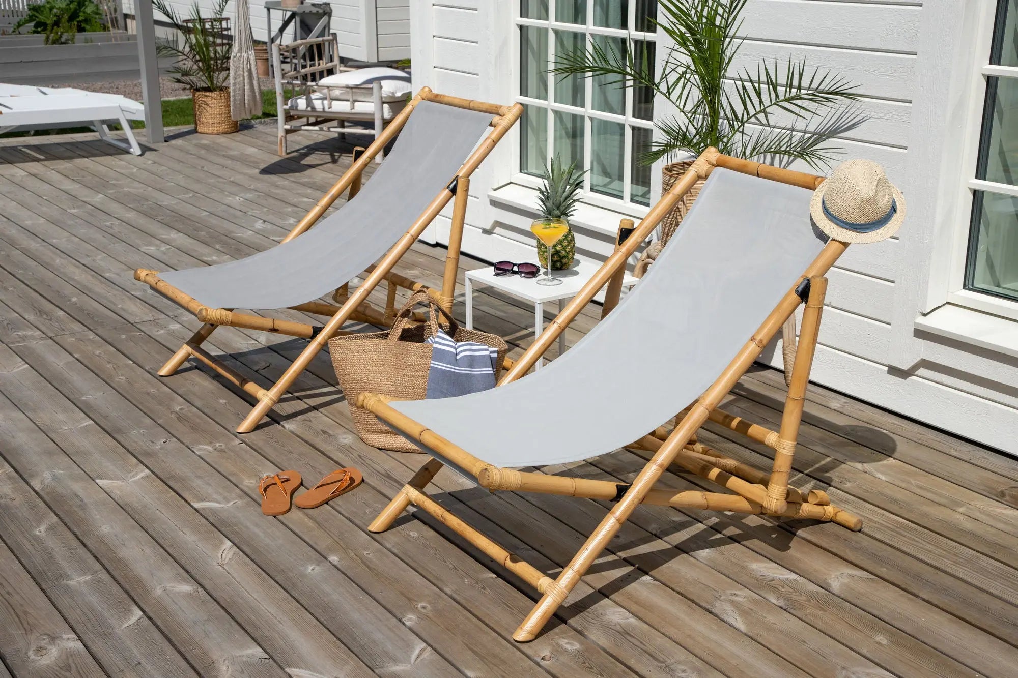 Chaise longue pliable Cane Loome