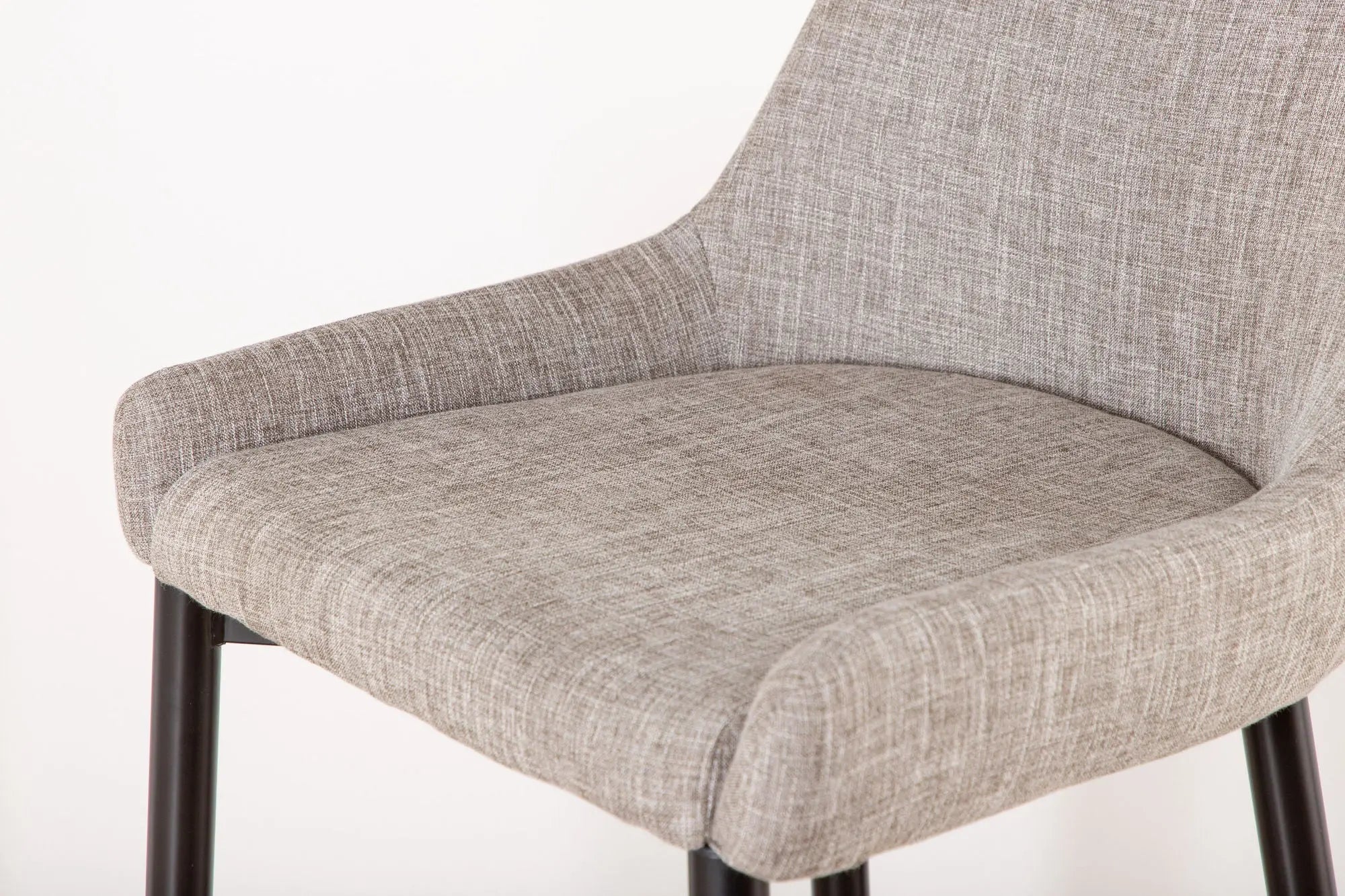 Lot de 2 tabourets de bar Plaza - 57 x 48 x 105 - Polyester Lin